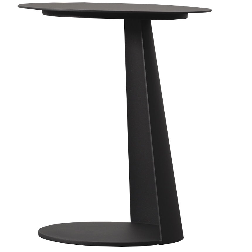 Mesita lateral redonda Corinto aluminio antracita