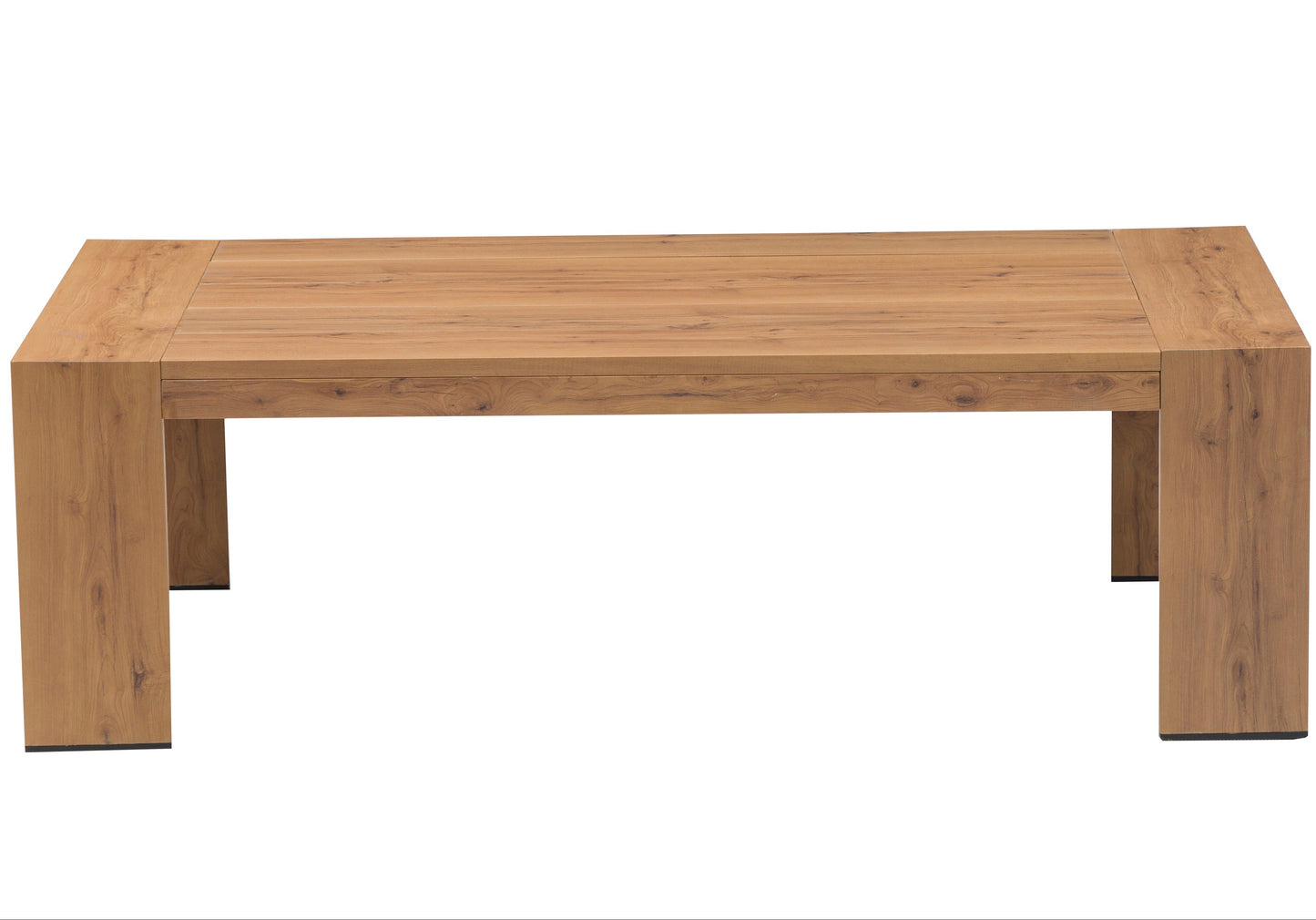 Mesa de centro Java 130x70x40 cm aluminio efecto teca natural