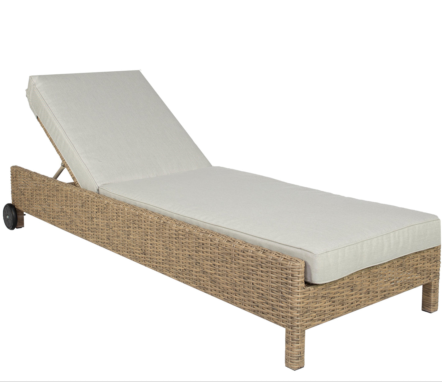 Tumbona California aluminio y ratán sintético