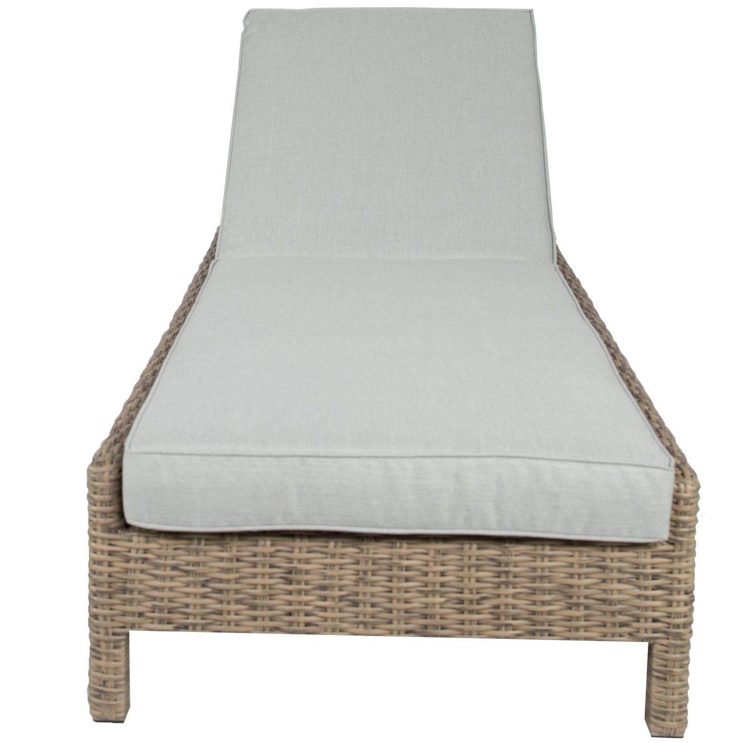 Tumbona California aluminio y ratán sintético