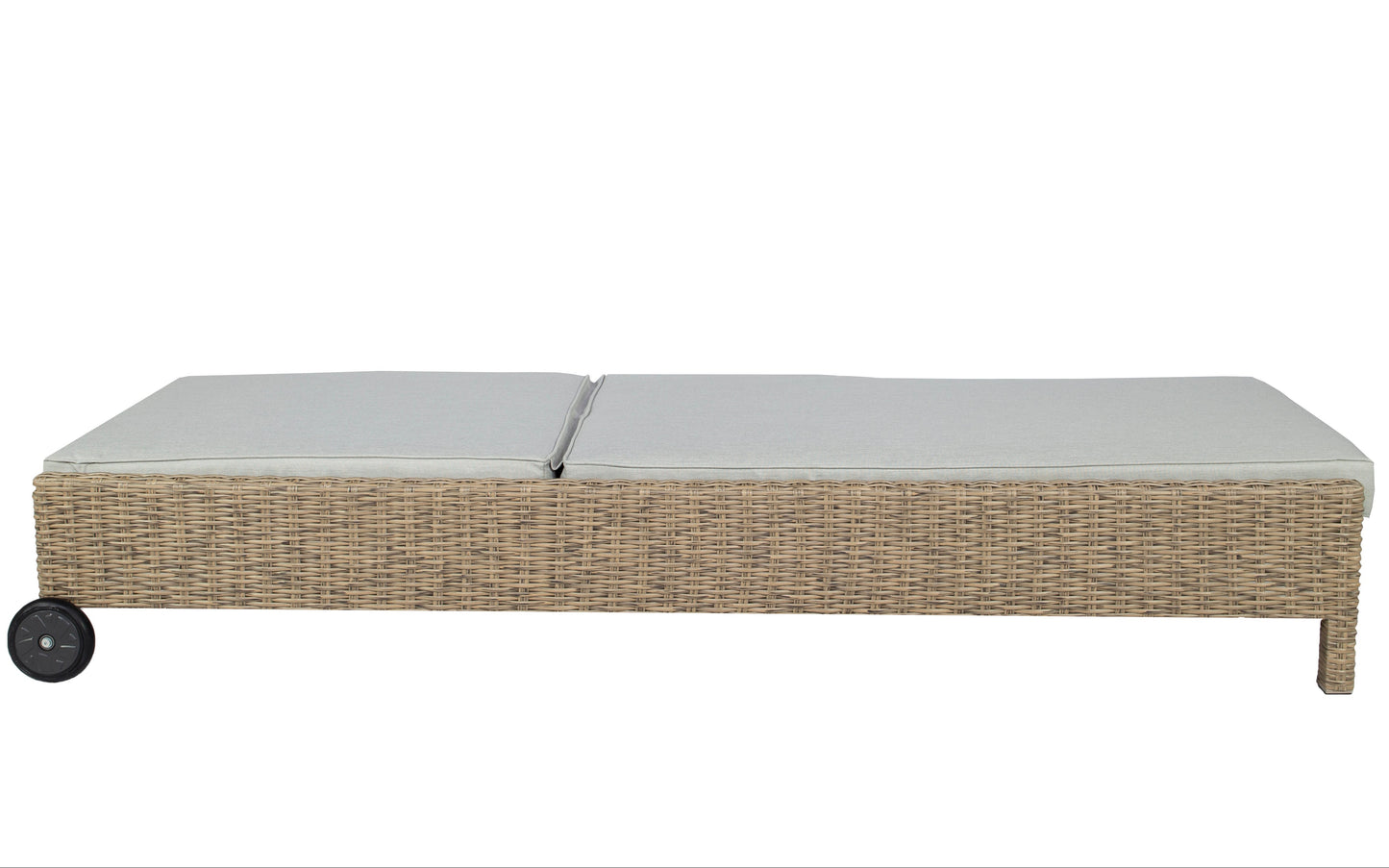 Tumbona California aluminio y ratán sintético