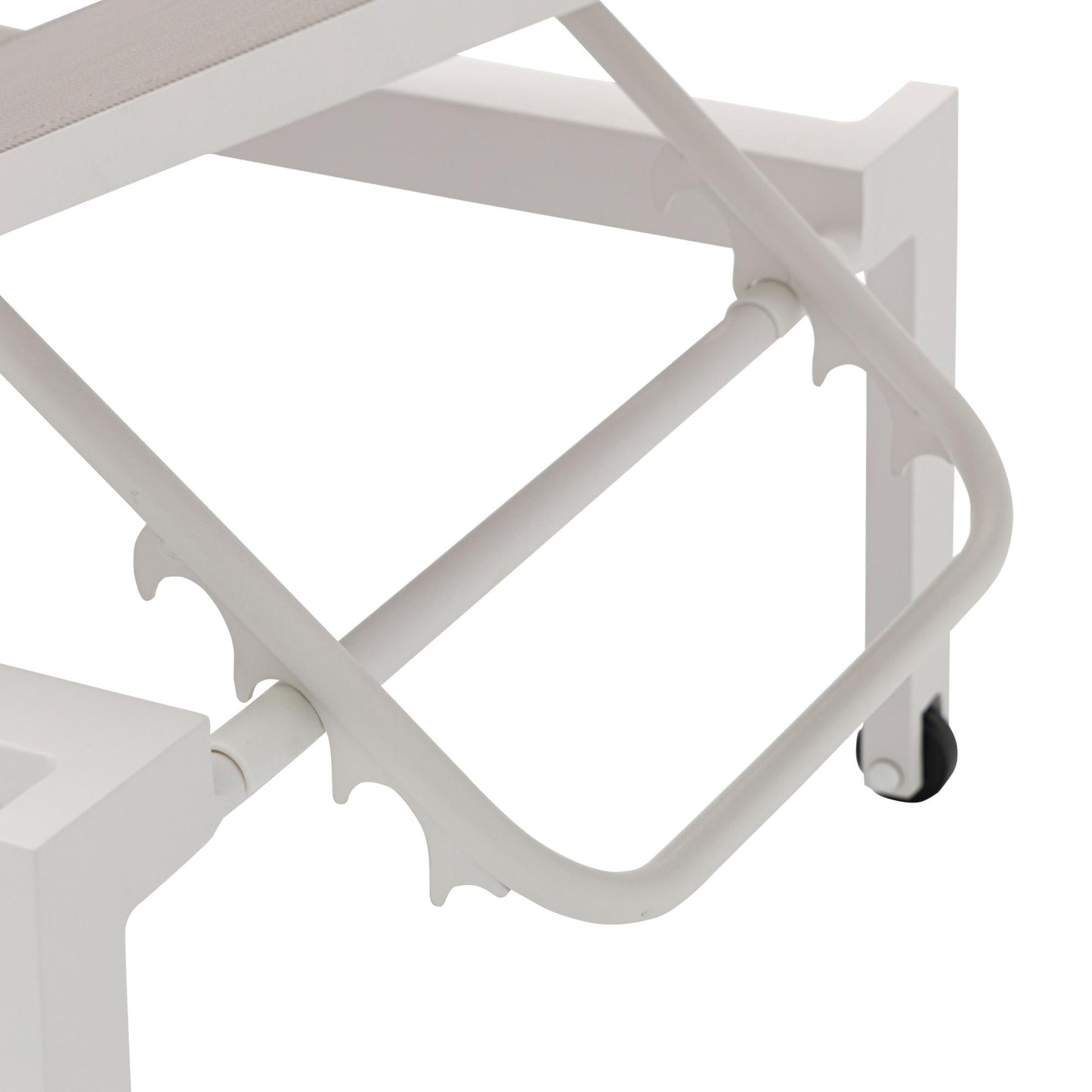 Tumbona Bangor aluminio blanco y textilene blanco