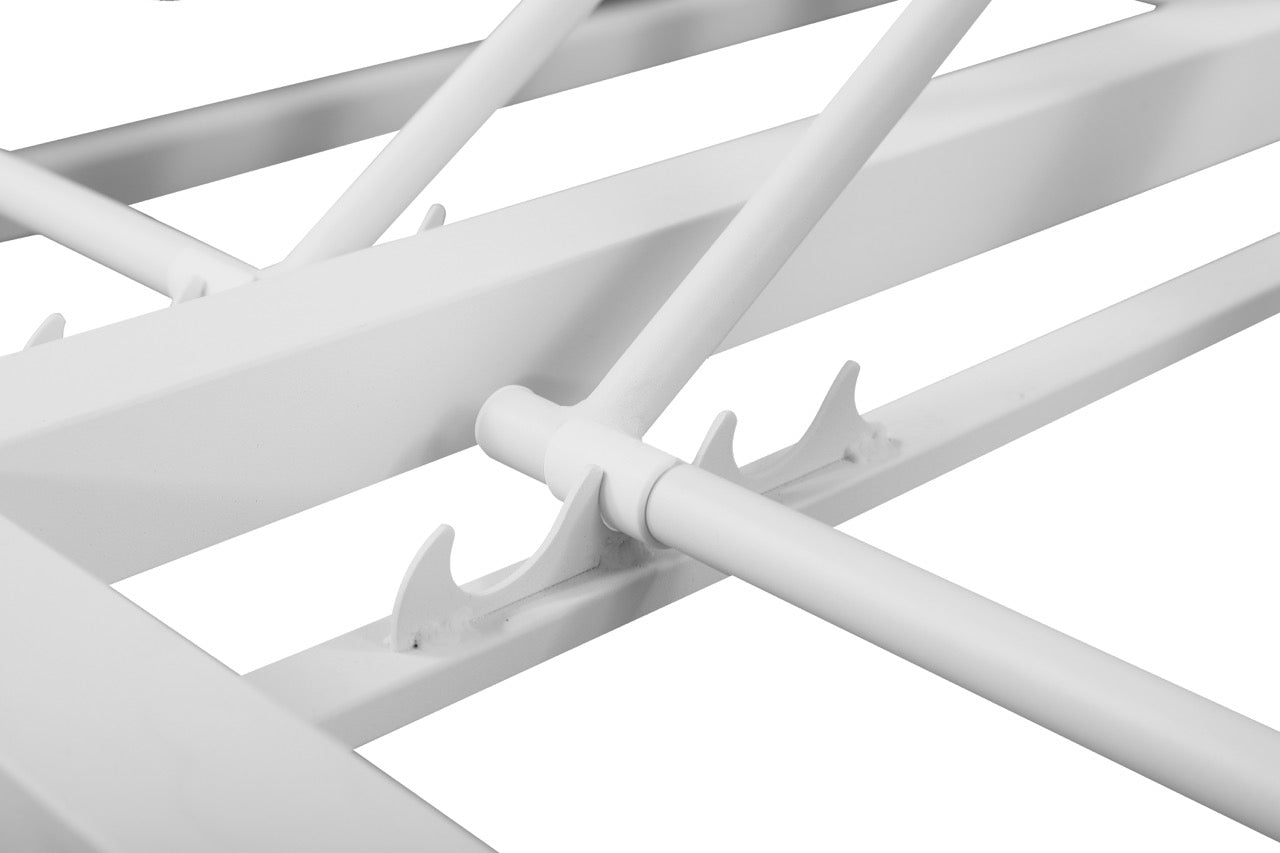 Daybed Mabie aluminio y tejido náutico blanco