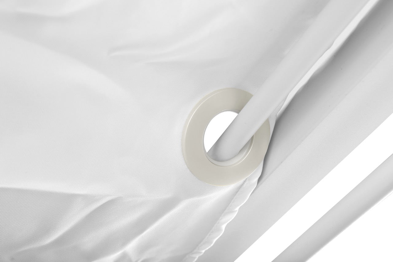 Daybed Mabie aluminio y tejido náutico blanco