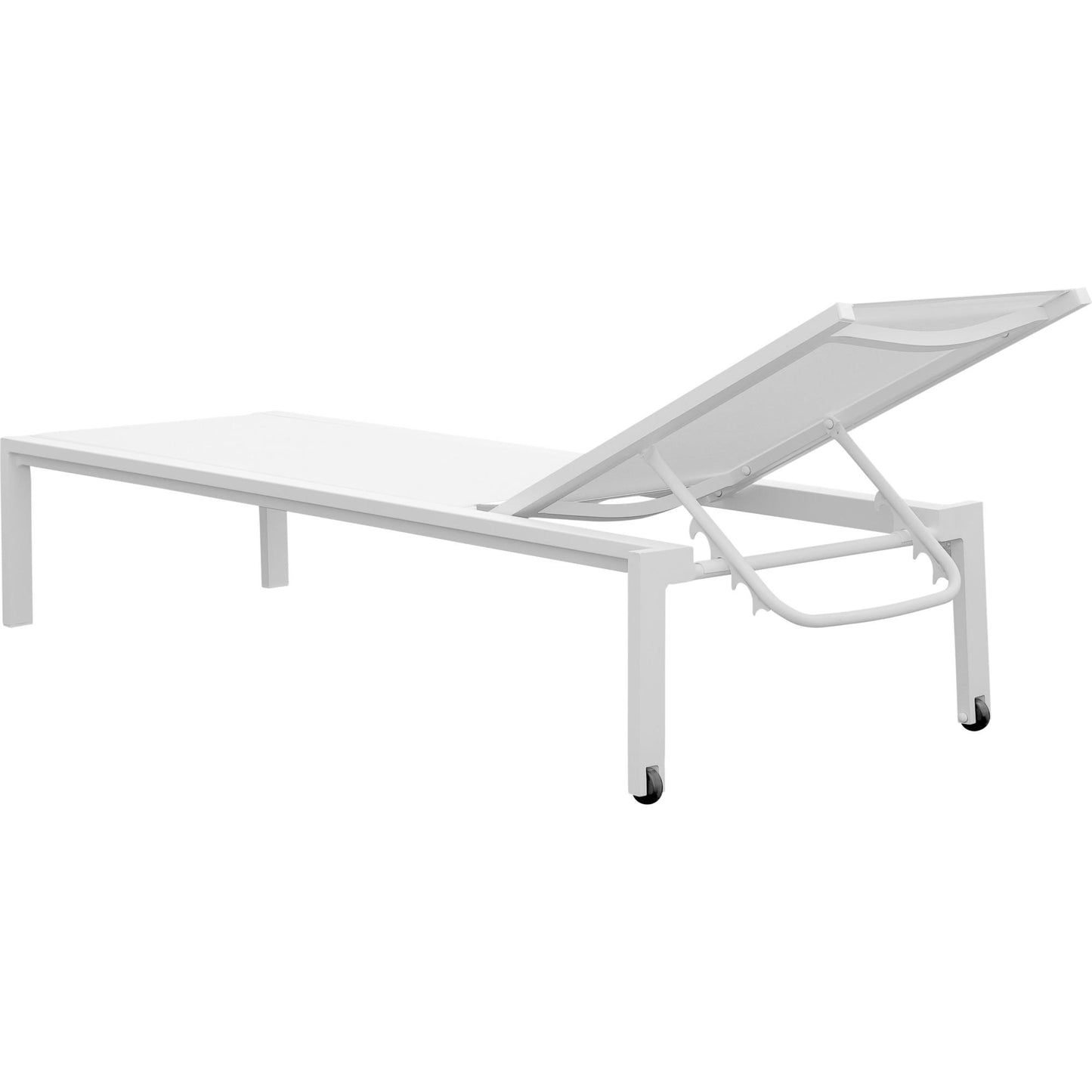 Tumbona Bangor aluminio blanco y textilene blanco