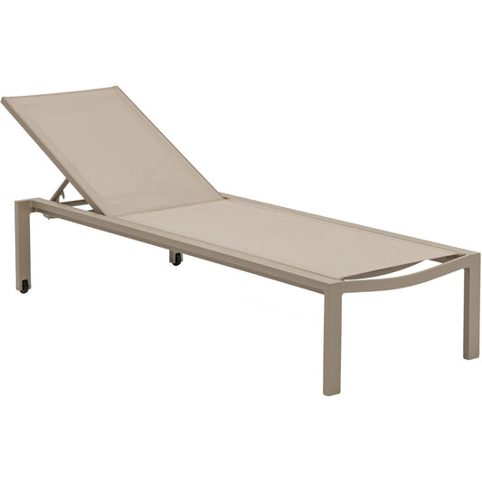 Tumbona Bangor aluminio taupe y textilene taupe