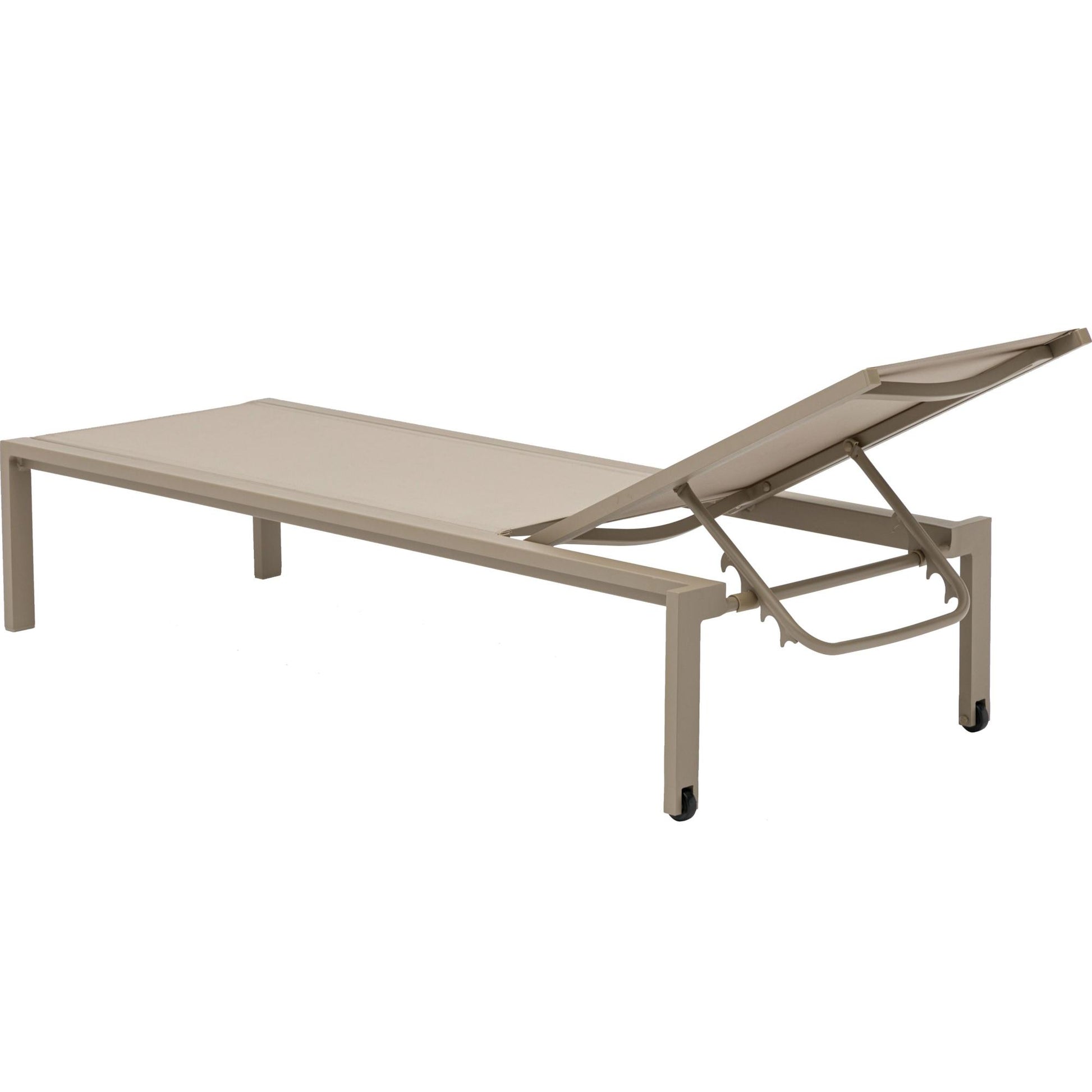 Tumbona Bangor aluminio taupe y textilene taupe