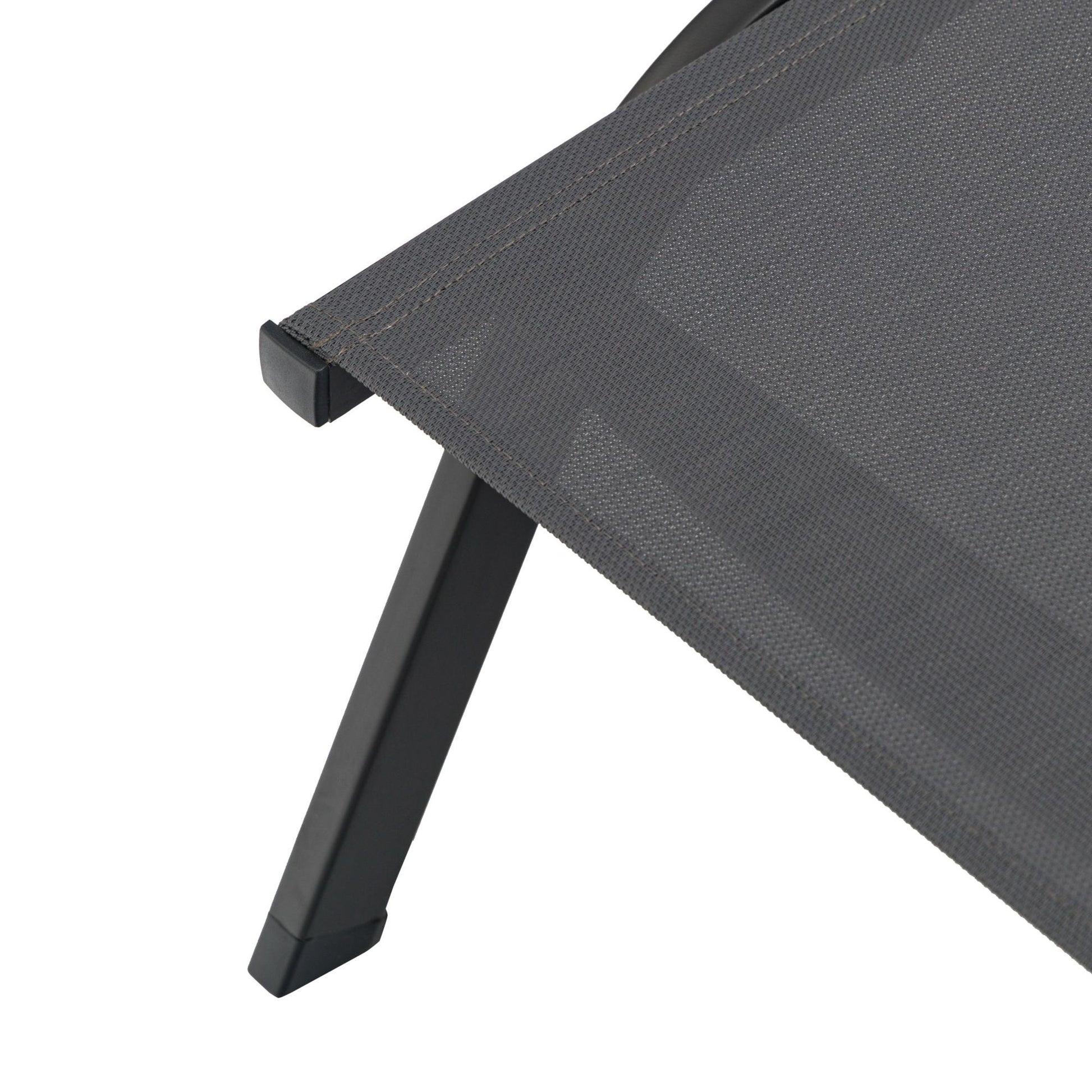Tumbona Galt aluminio y textilene antracita