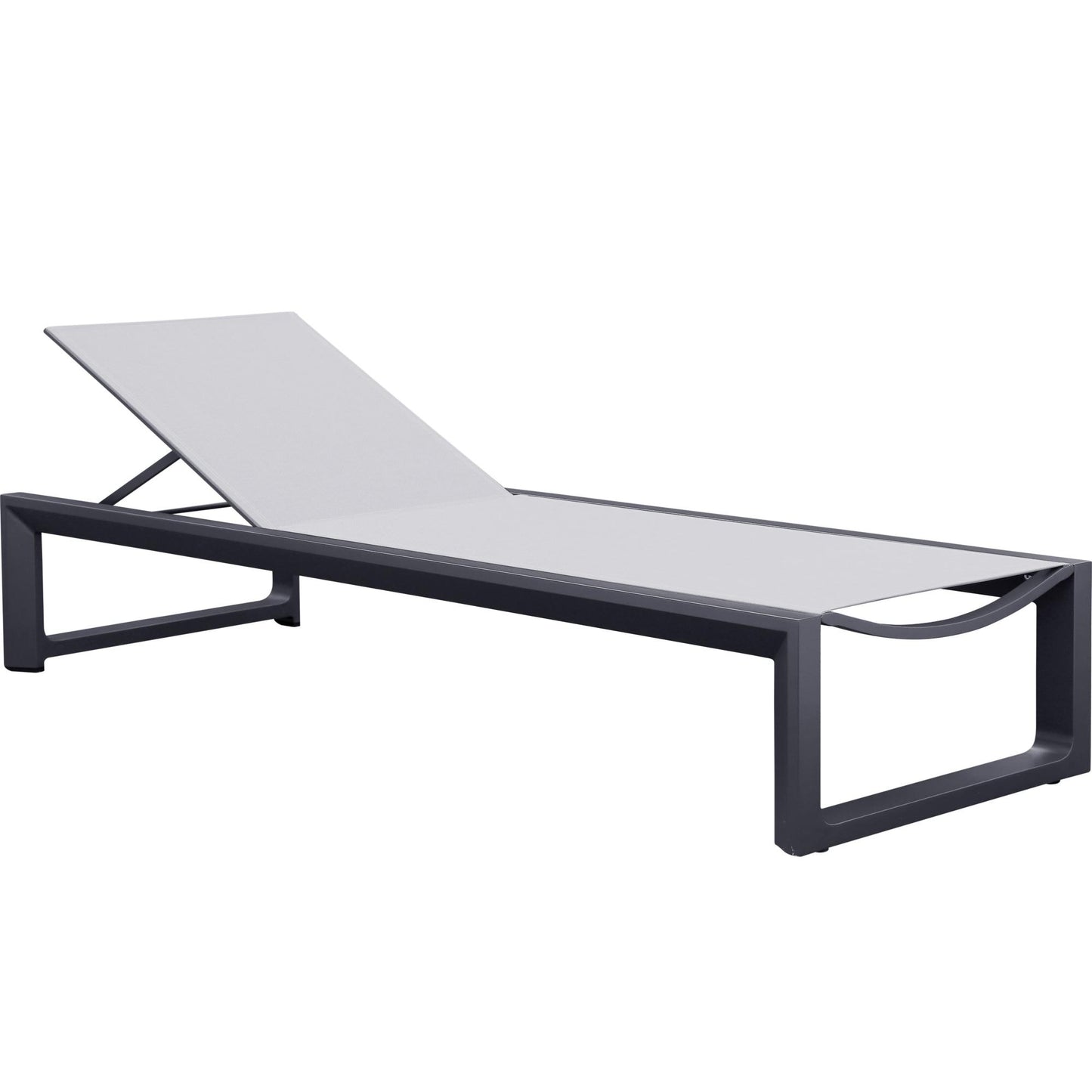 Tumbona Onix aluminio antracita textilene gris medio