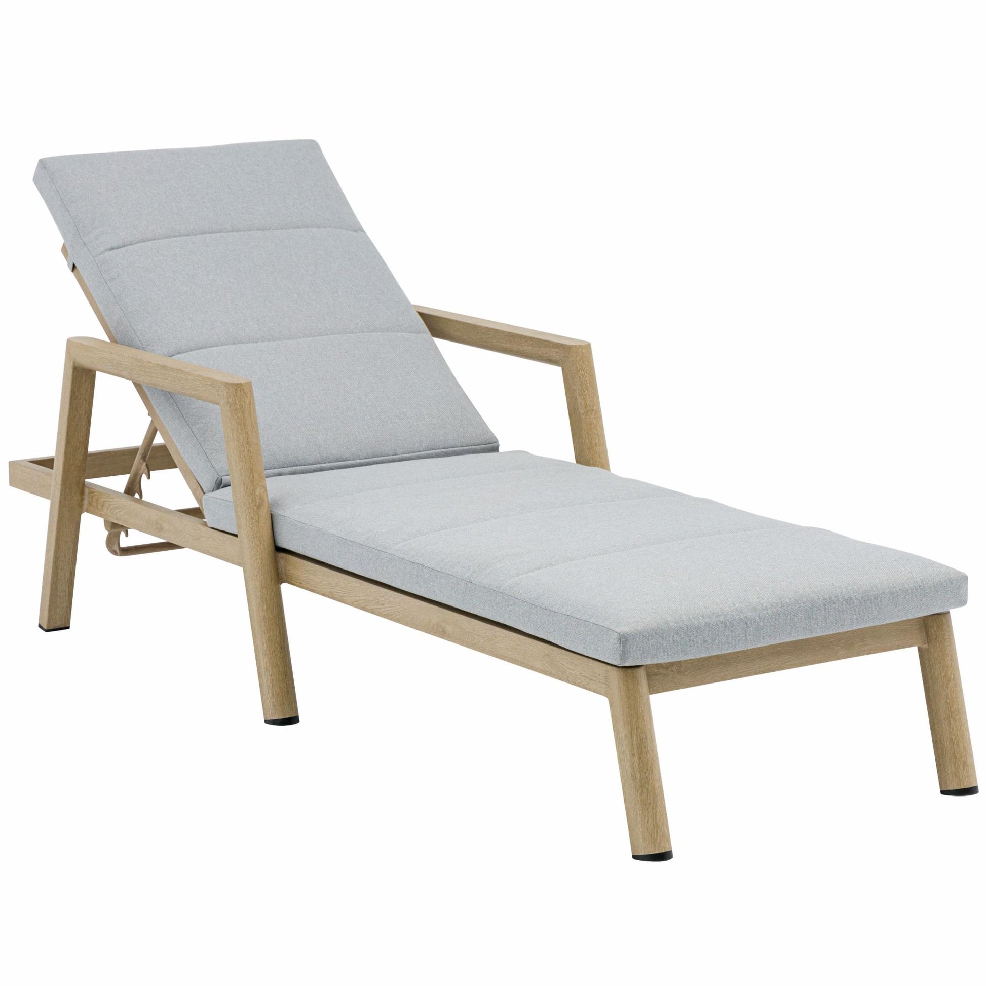 Tumbona Harmony aluminio efecto madera.