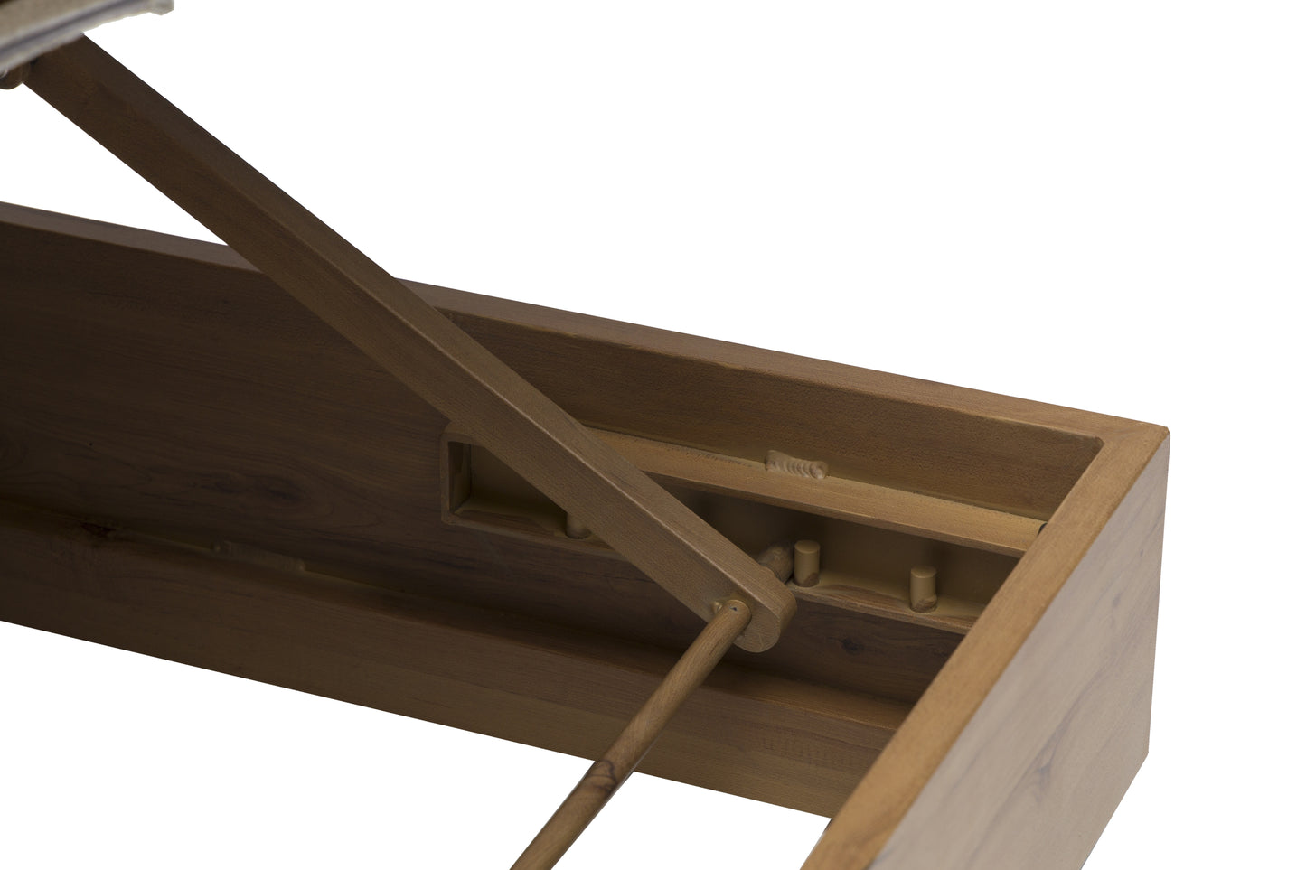 Tumbona Java 190x80x36 cm aluminio efecto teca natural