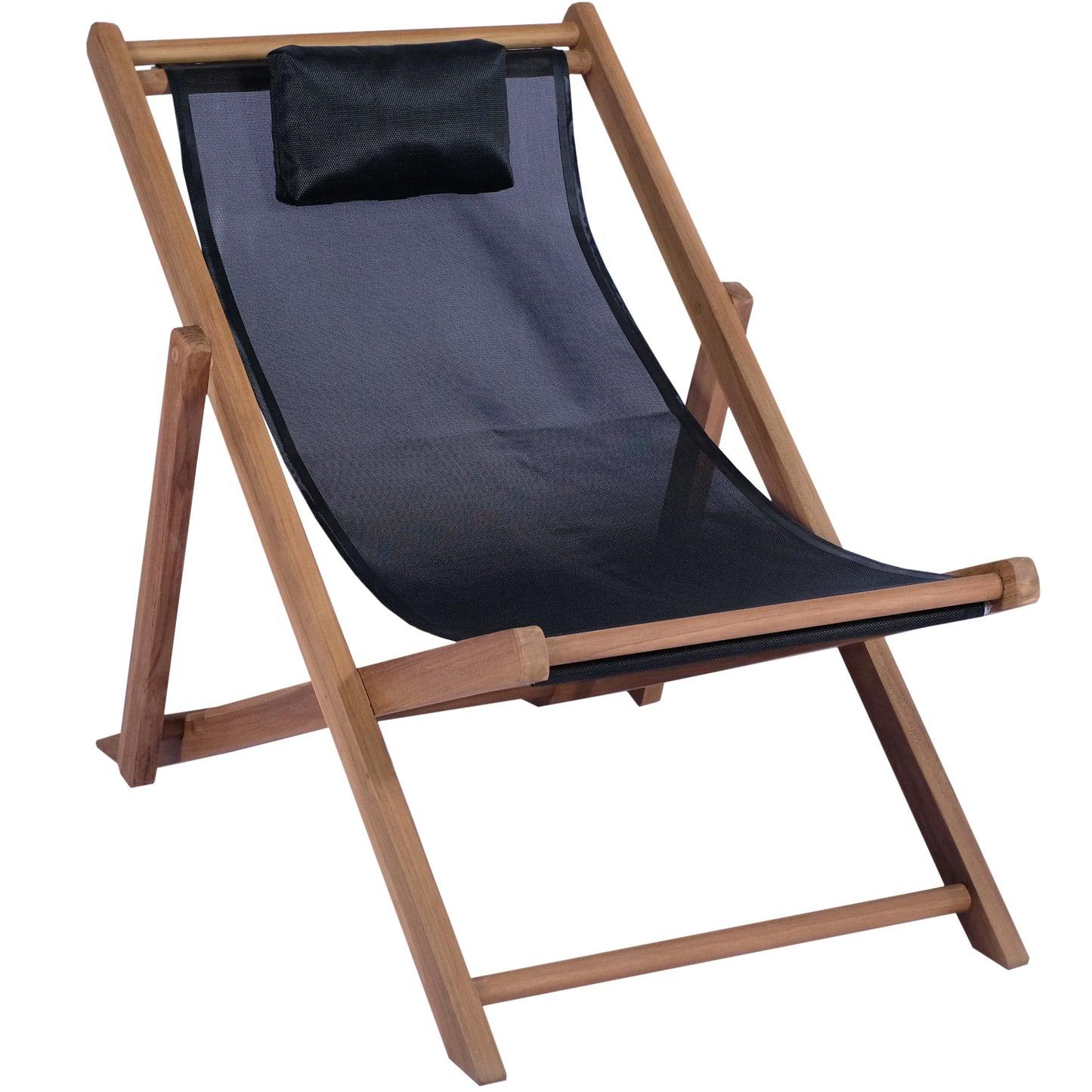 Tumbona Teca relax Candon textilene negro