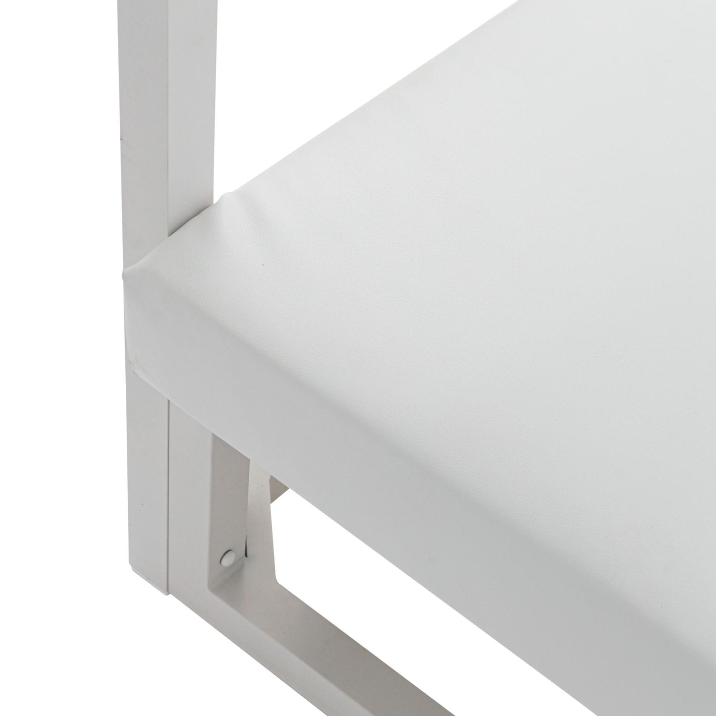 Daybed Edna aluminio y tejido náutico blanco