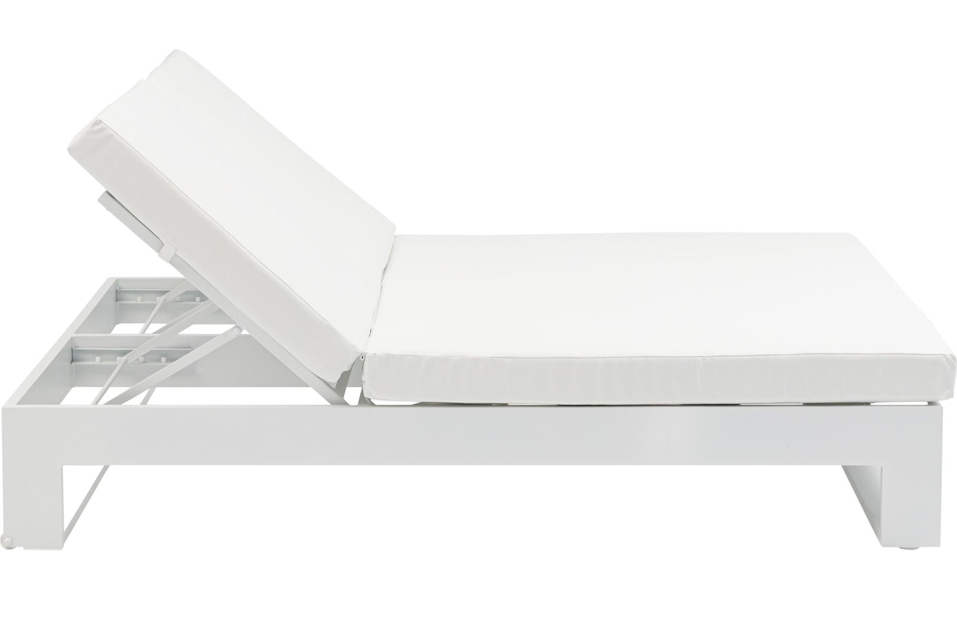 Daybed Niland aluminio blanco y tejido náutico blanco