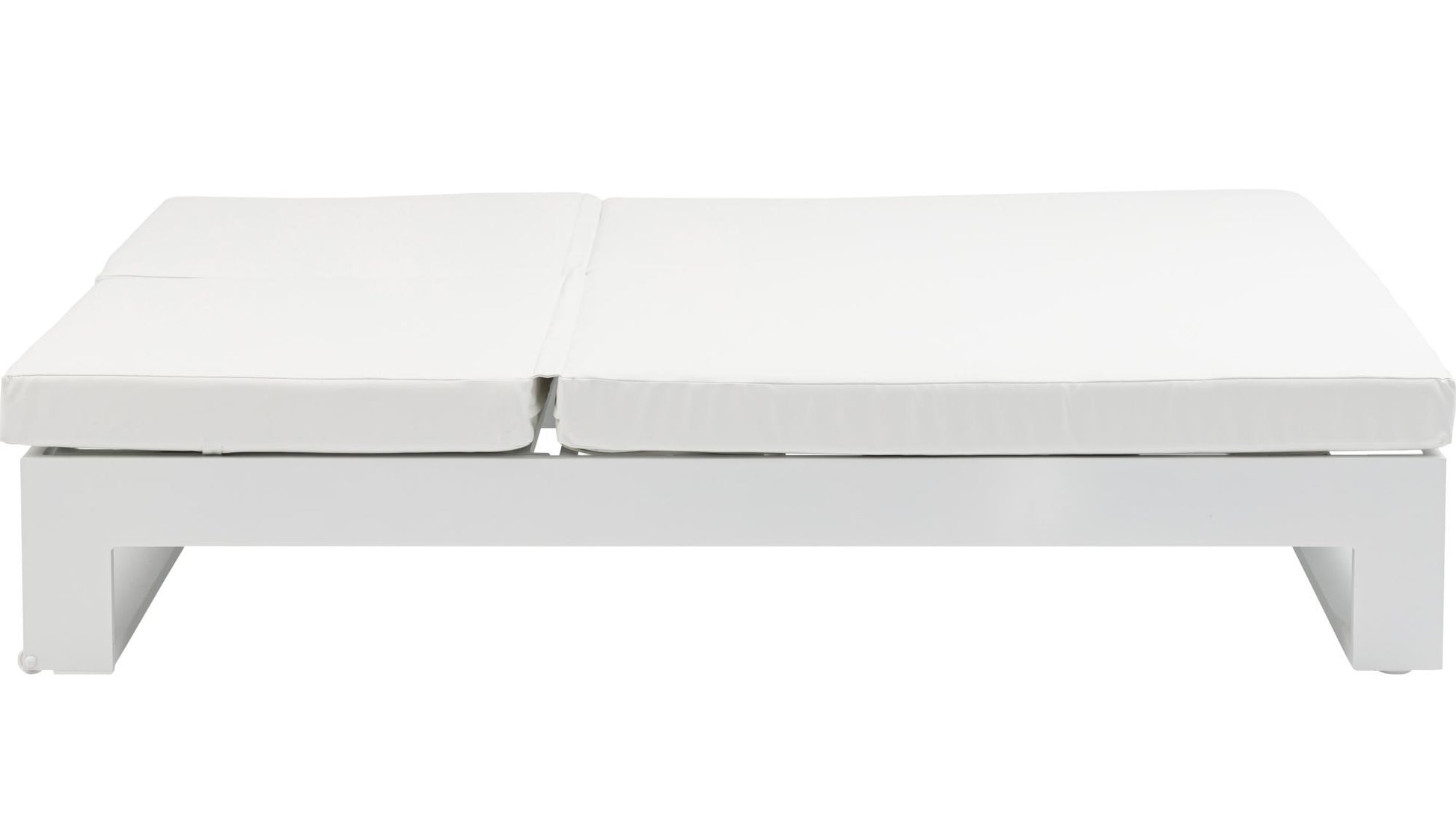 Daybed Niland aluminio blanco y tejido náutico blanco