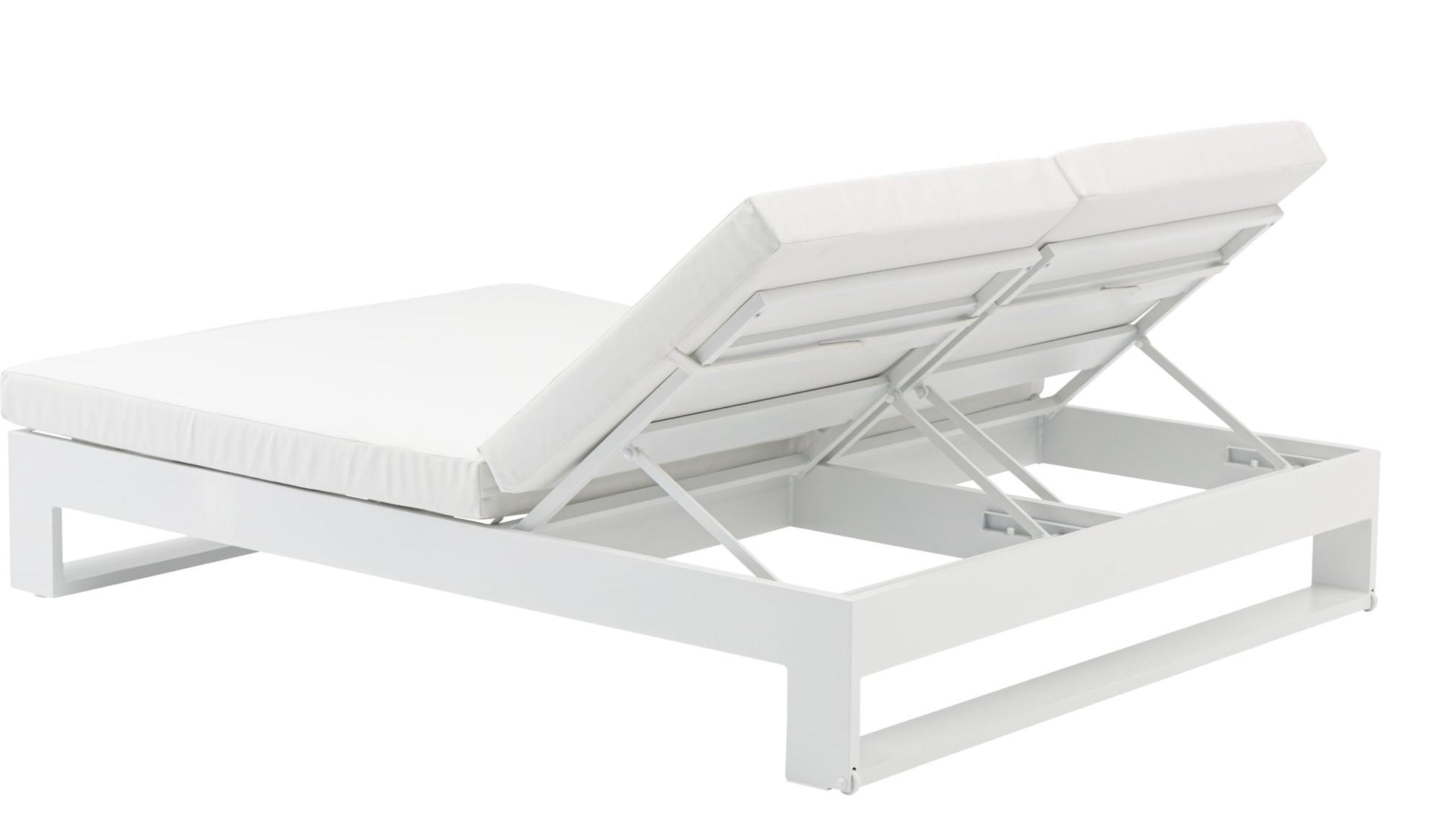 Daybed Niland aluminio blanco y tejido náutico blanco
