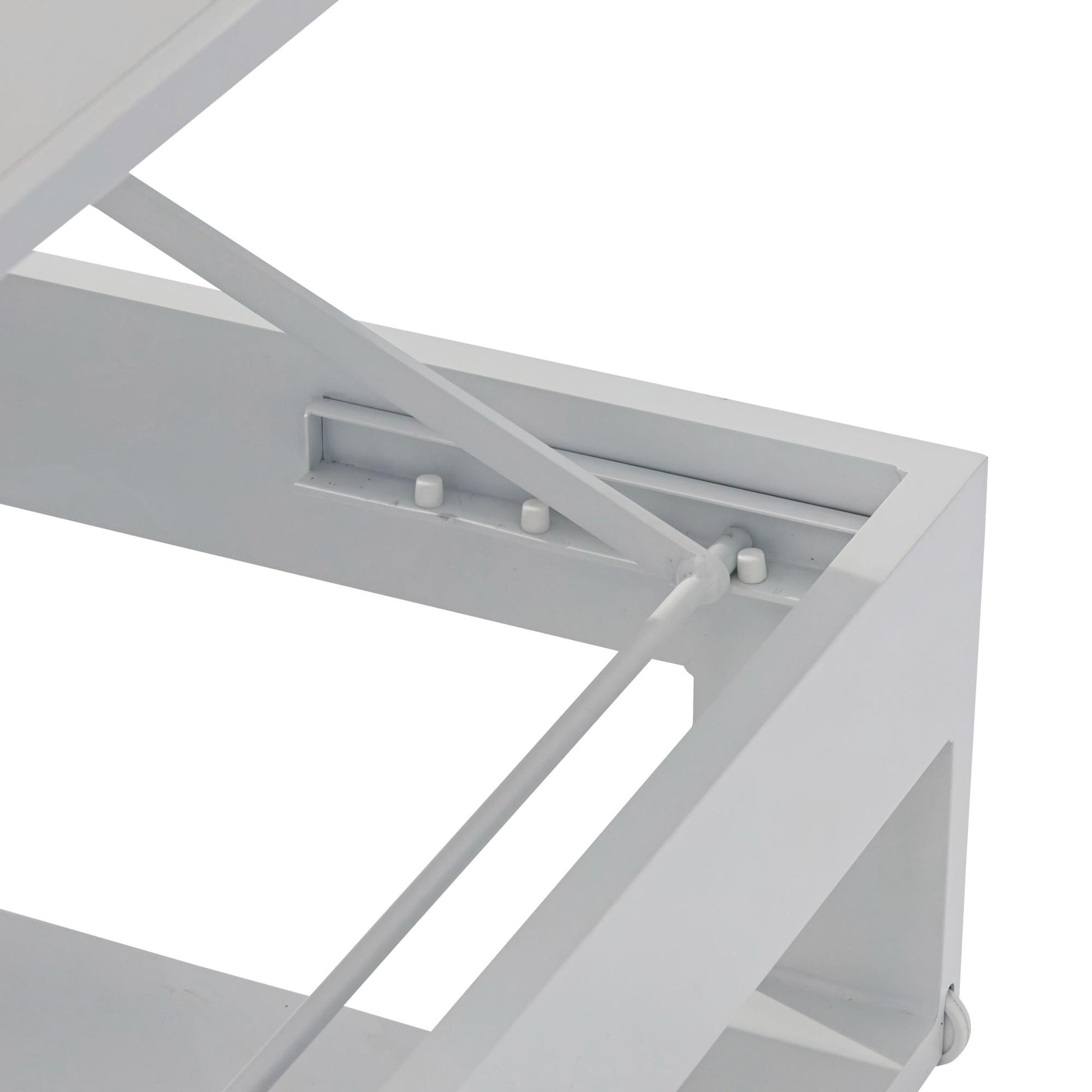 Daybed Niland aluminio blanco y tejido náutico blanco