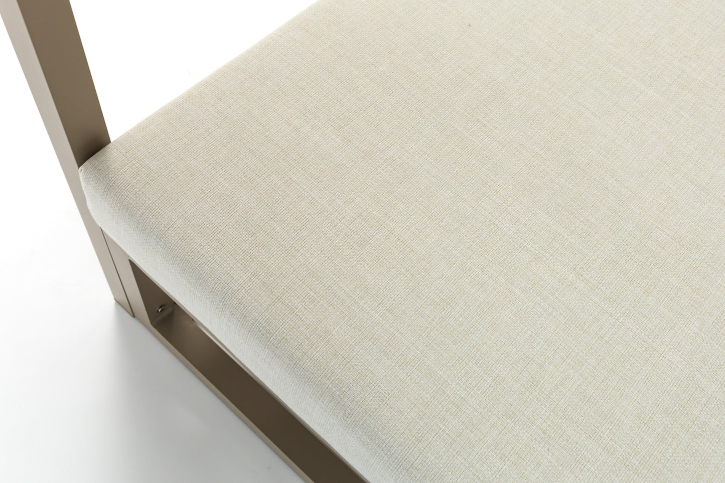 Daybed Edna aluminio taupe y textil beige