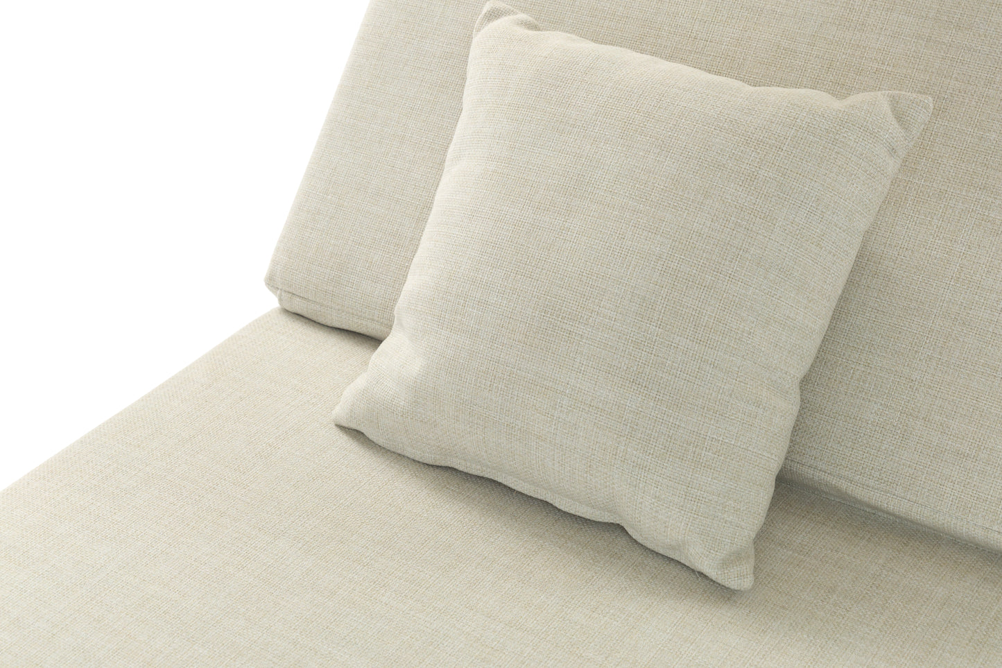 Daybed Edna aluminio taupe y textil beige