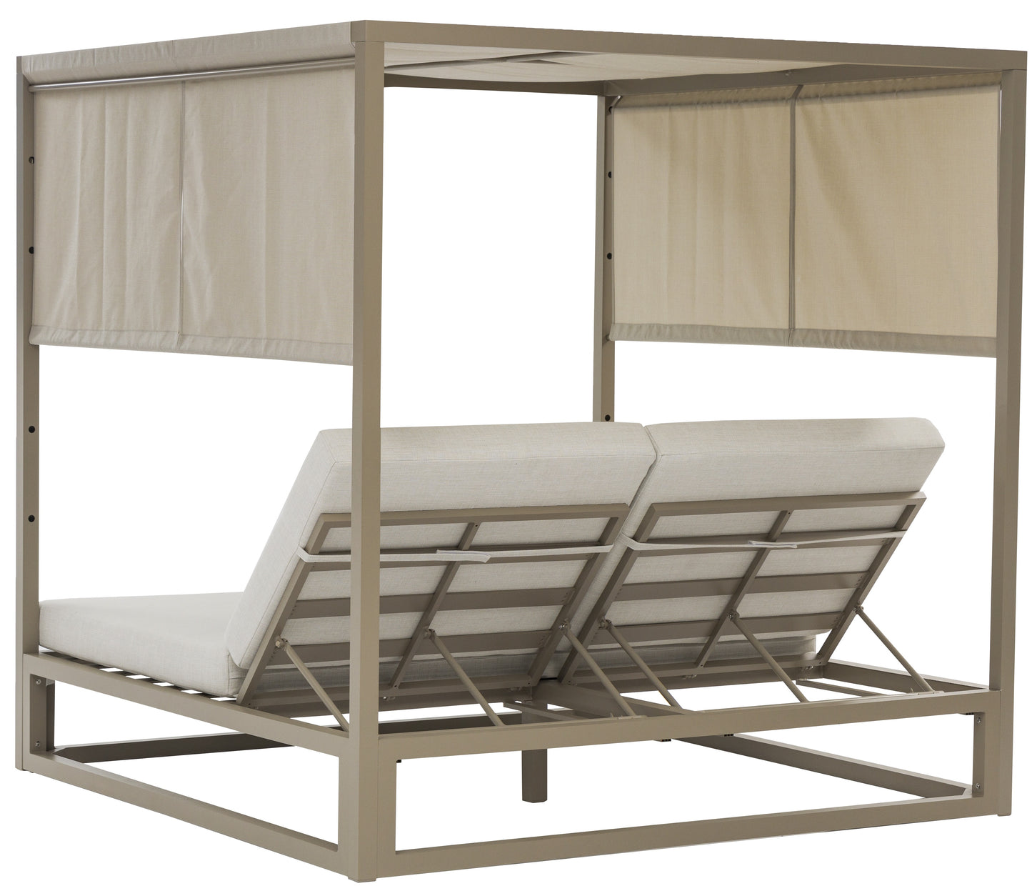 Daybed Edna aluminio taupe y textil beige