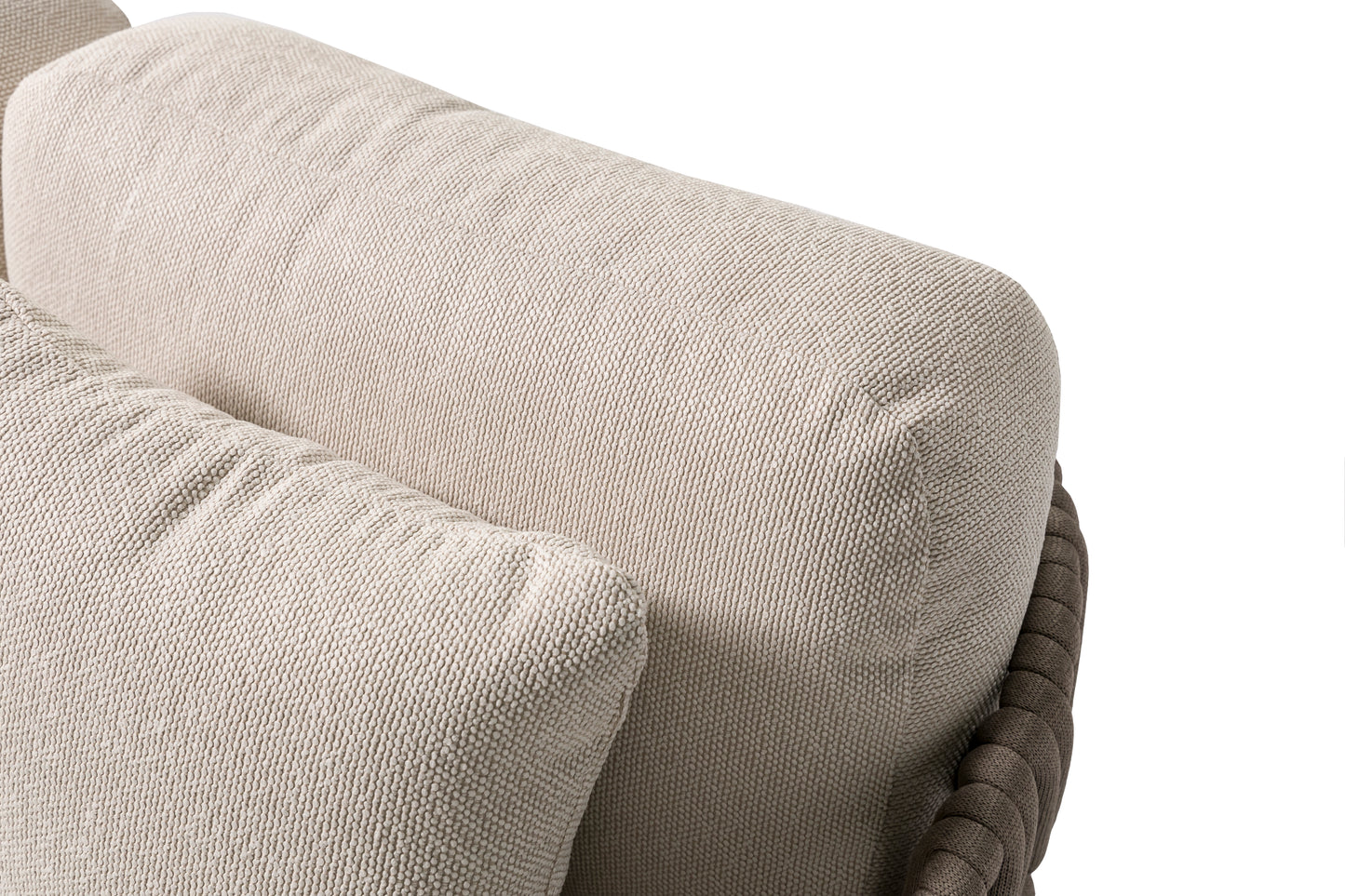 Daybed Carson aluminio blanco textil beige