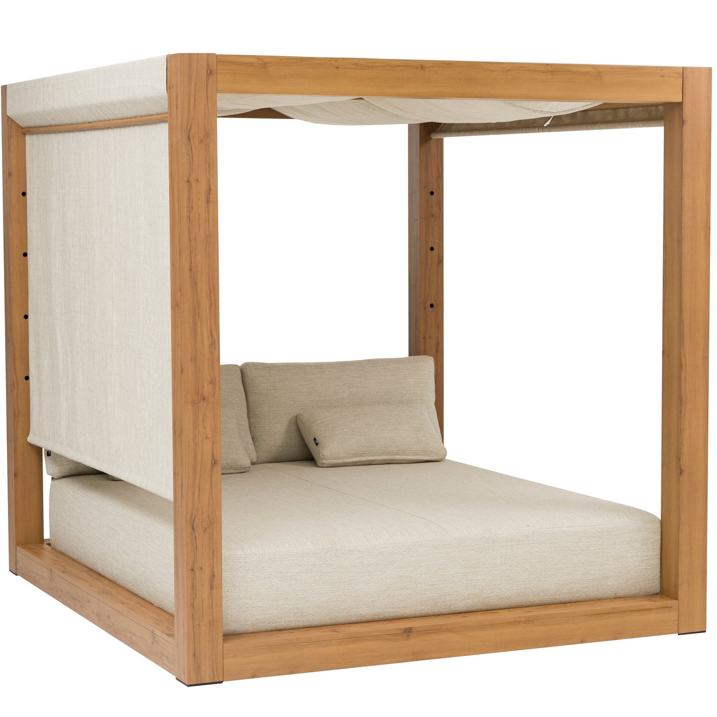 Daybed Java 220 x 196x200 cm aluminio efecto teca natural