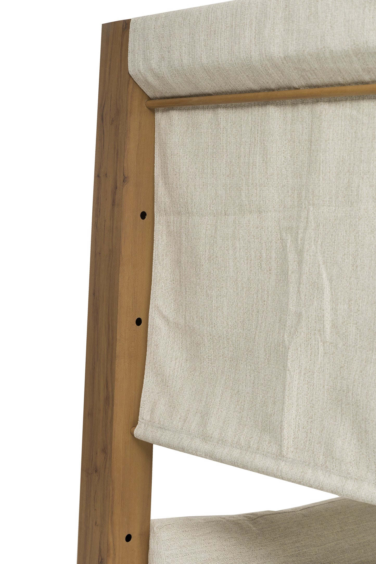 Daybed Java 220 x 196x200 cm aluminio efecto teca natural