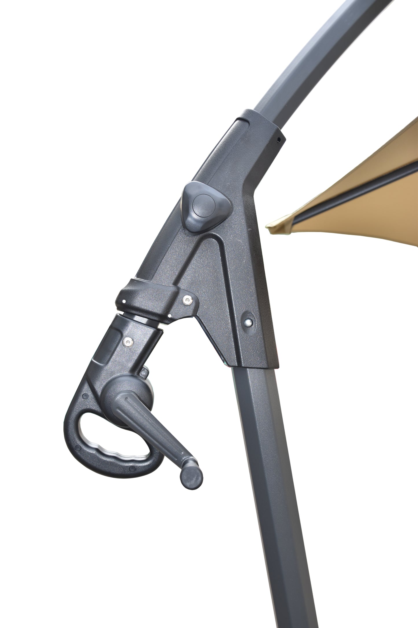 Sombrilla Eldia octogonal Ø 300 cm con pie lateral y base rellenable 60 kg