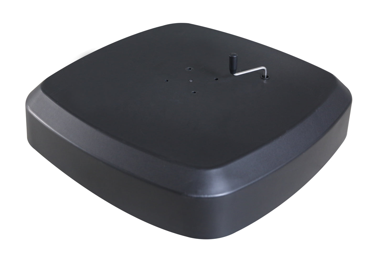 Sombrilla Mitras 350x350 cm pie lateral con base rellenable de 150 kg.