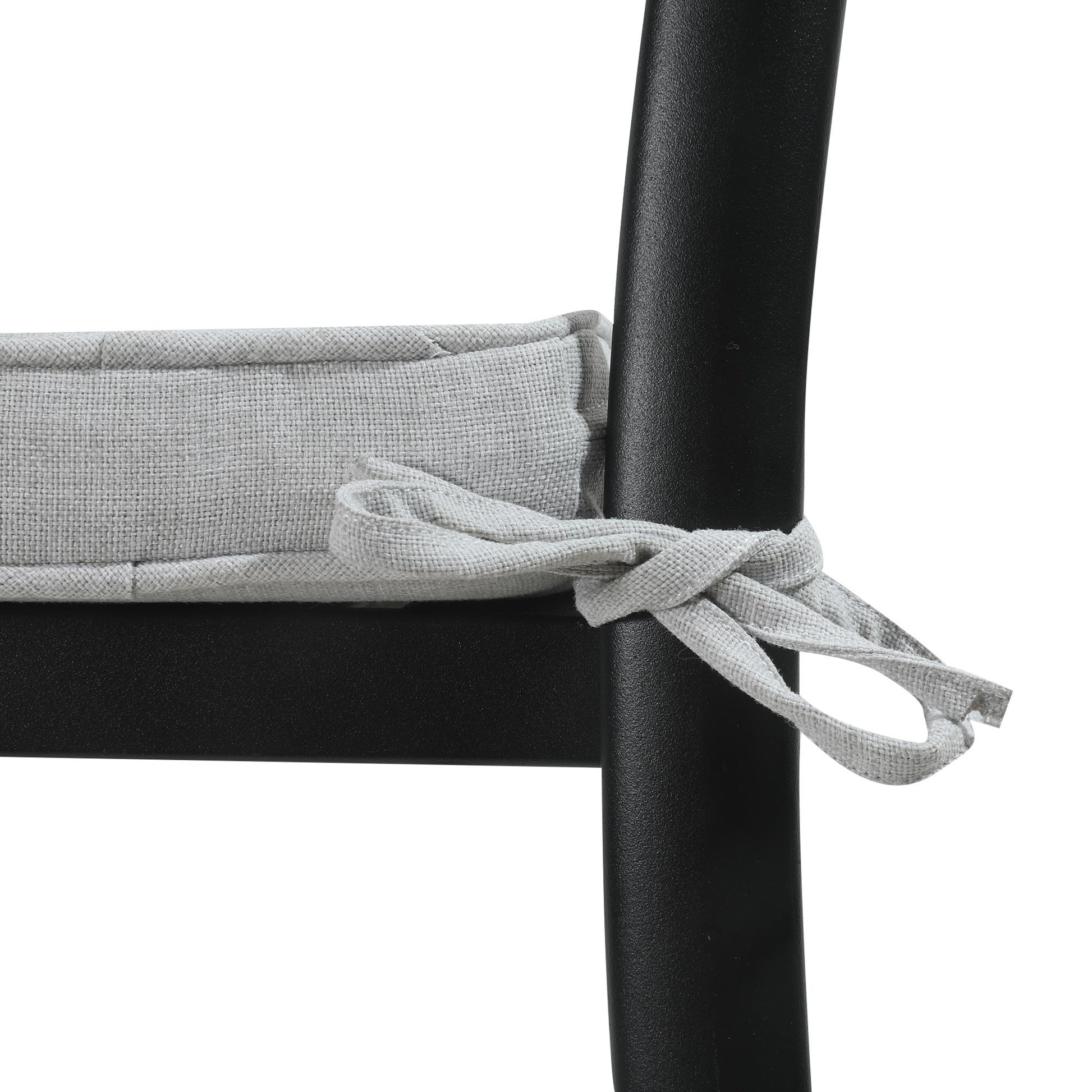 Cojín de asiento 45x36x5 cm color gris claro