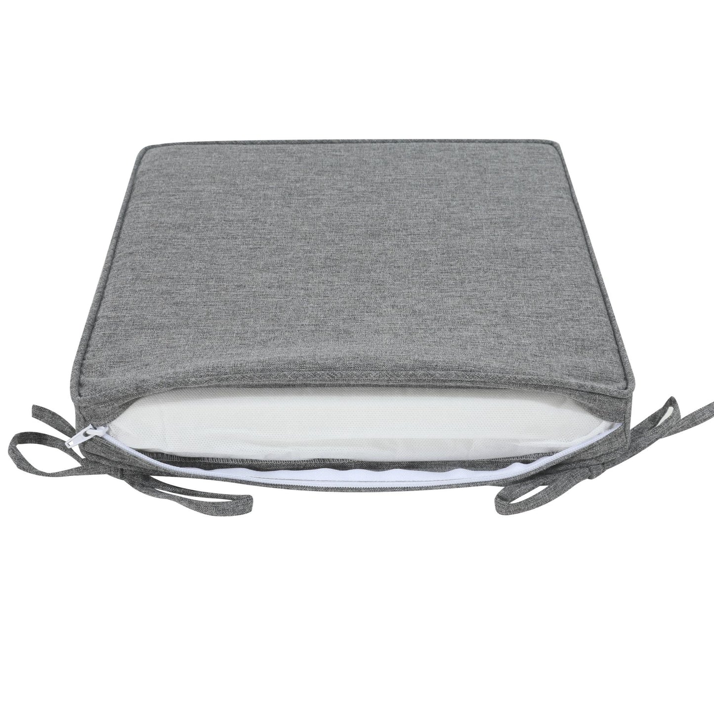 Cojín de asiento 45x36x5 cm color gris oscuro.