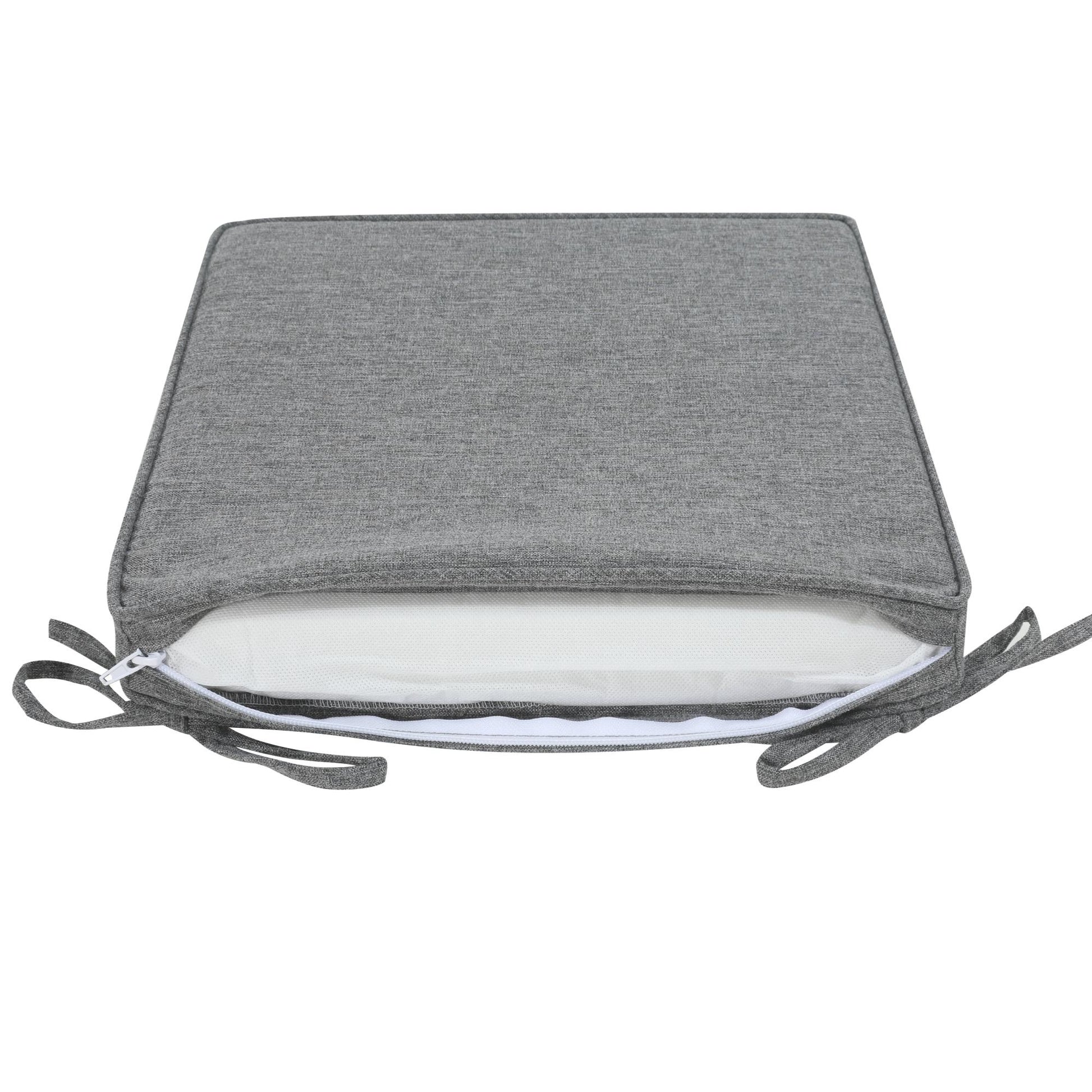 Cojín de asiento 45x36x5 cm color gris oscuro.