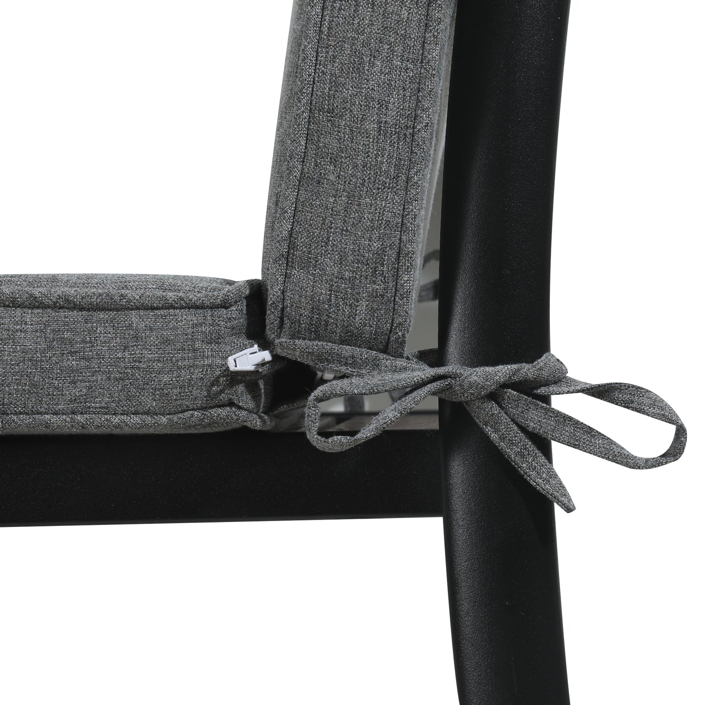 Cojín de asiento y respaldo alto 50x115x5 cm color gris oscuro.