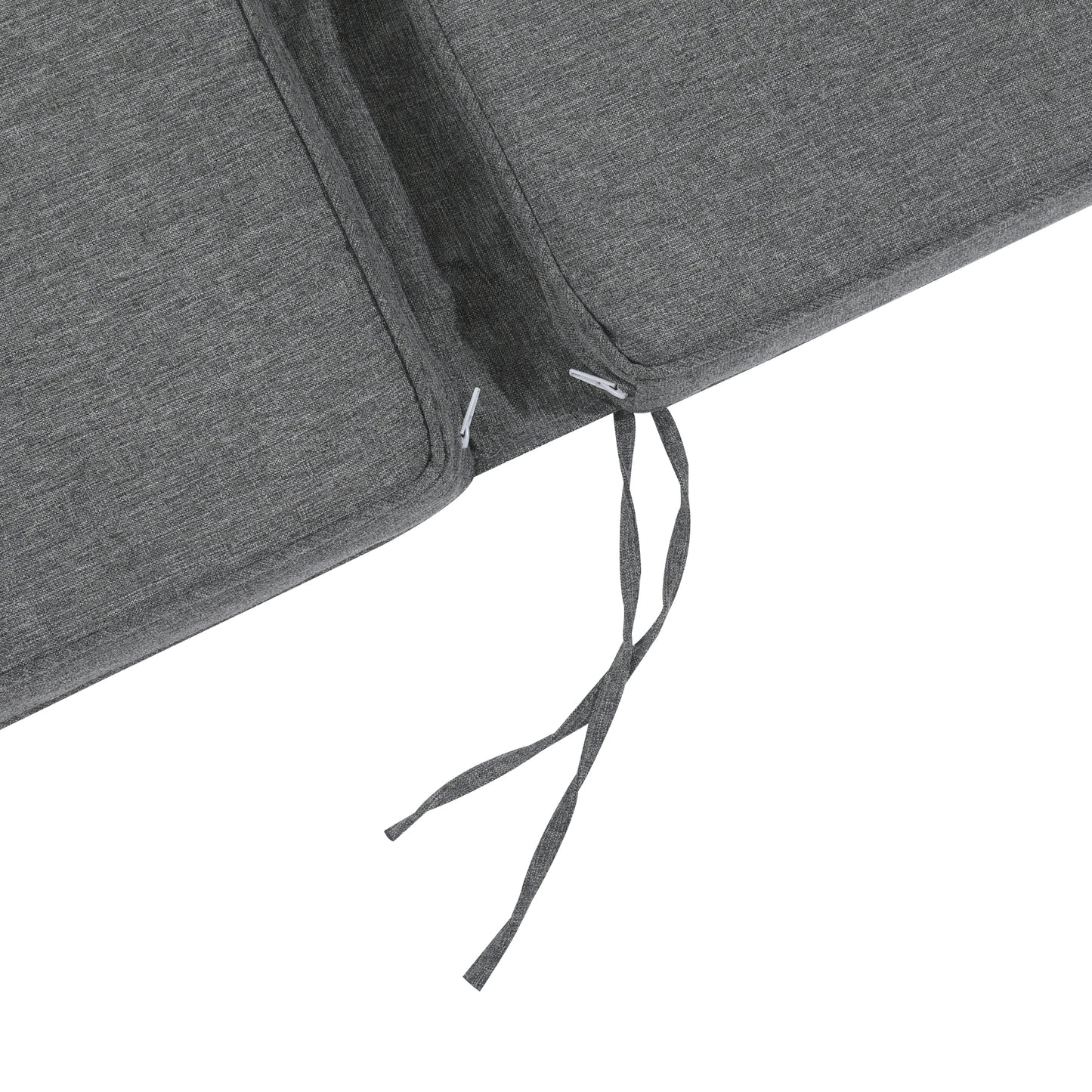 Cojín de asiento y respaldo alto 50x115x5 cm color gris oscuro.
