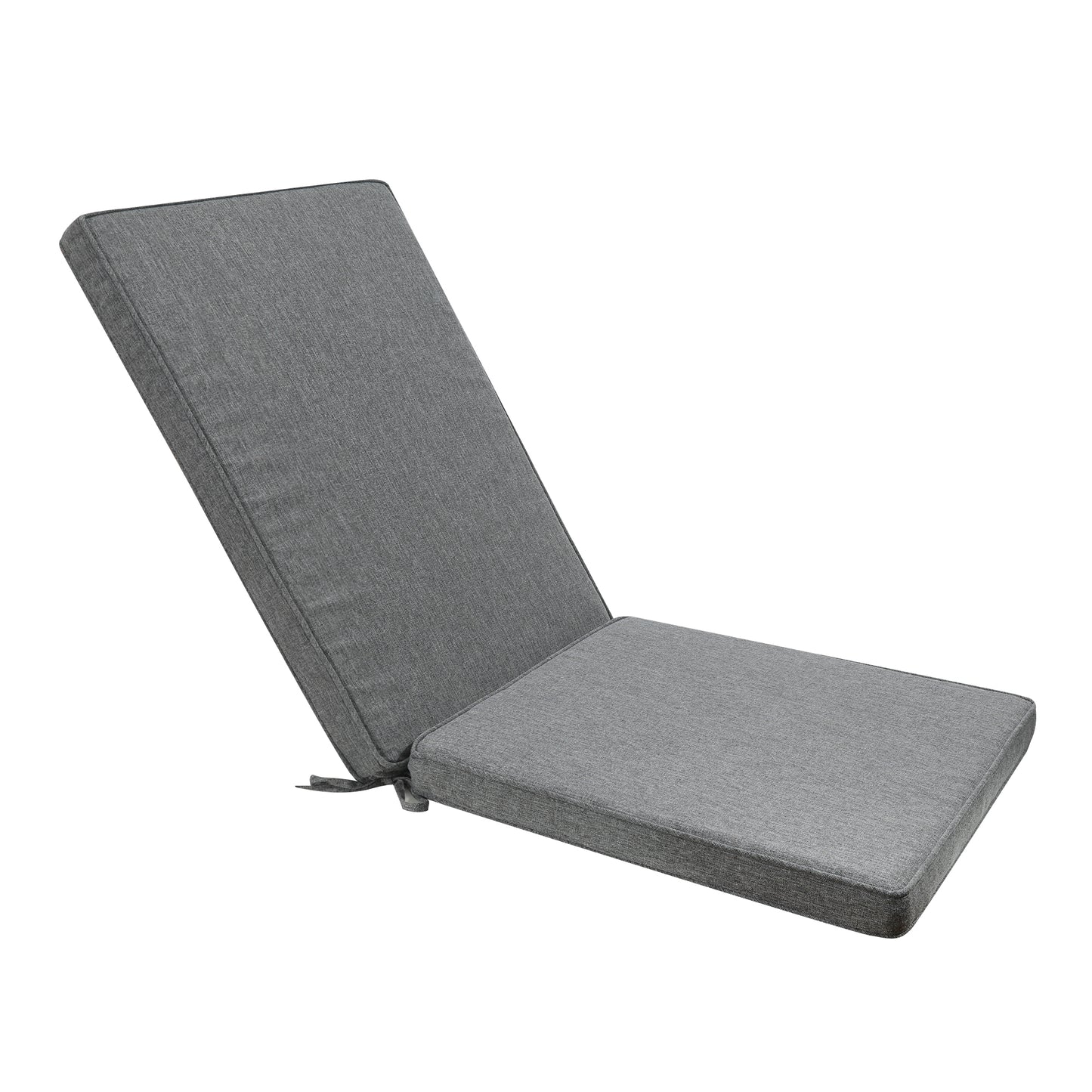 Cojín de asiento y respaldo alto 50x115x5 cm color gris oscuro.