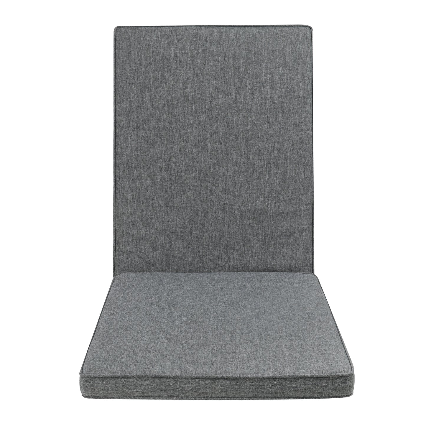 Cojín de asiento y respaldo alto 50x115x5 cm color gris oscuro.