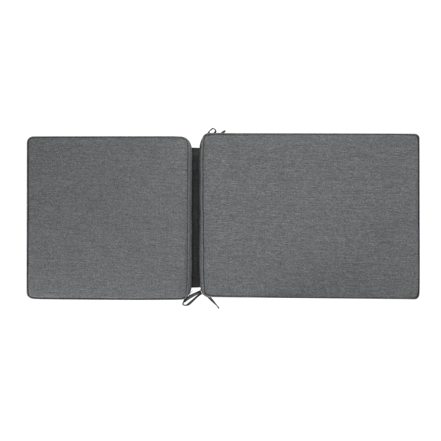 Cojín de asiento y respaldo alto 50x115x5 cm color gris oscuro.