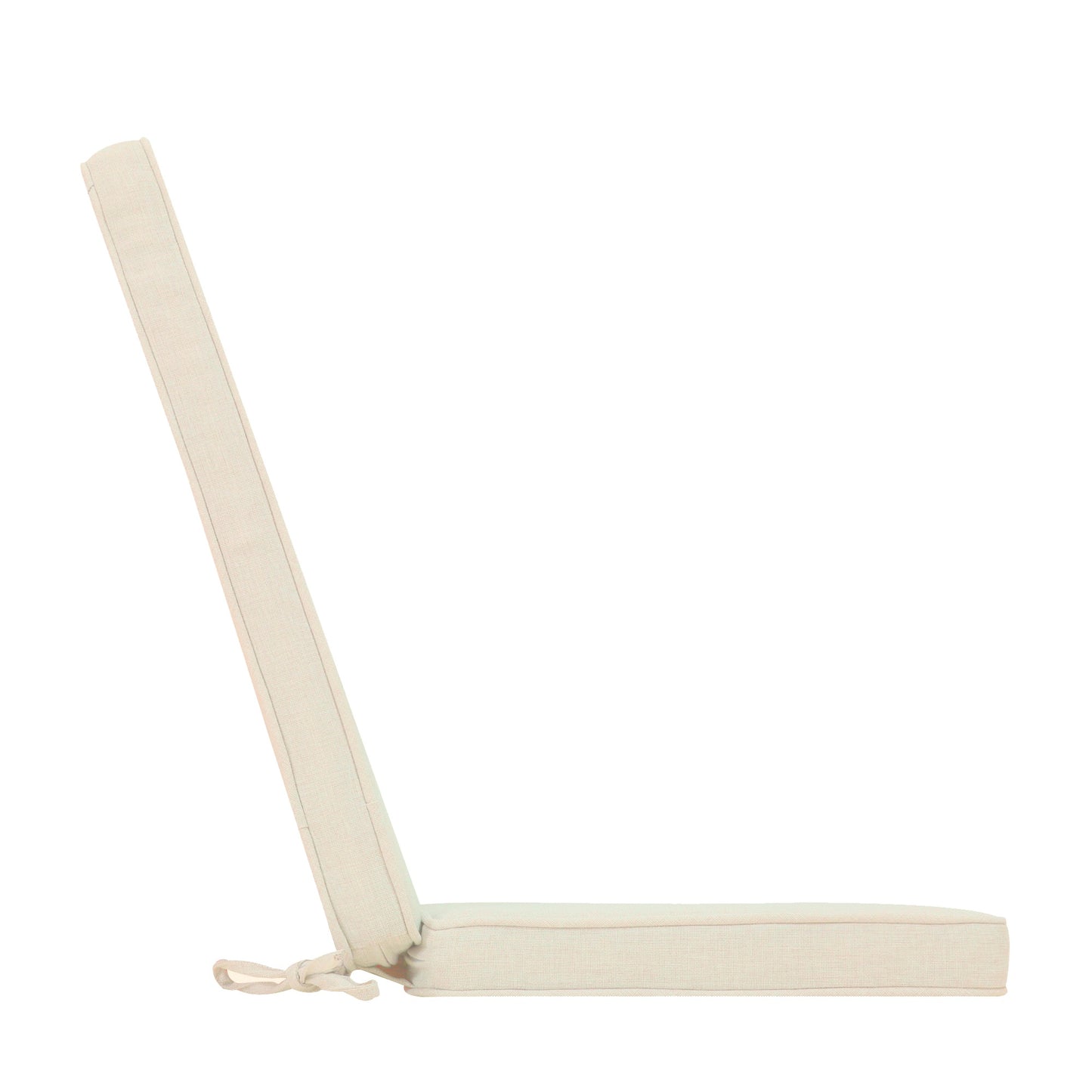 Cojín de asiento y respaldo 45x91x5 cm color beige