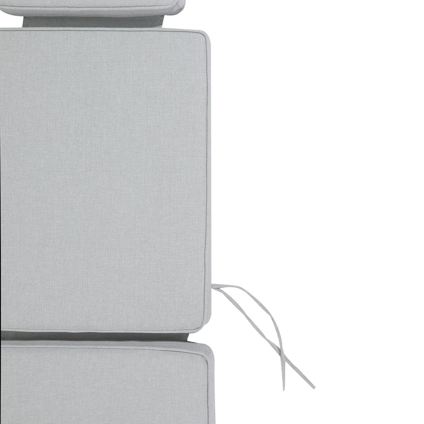 Cojín para tumbona Belo 50x190x5 cm color gris claro
