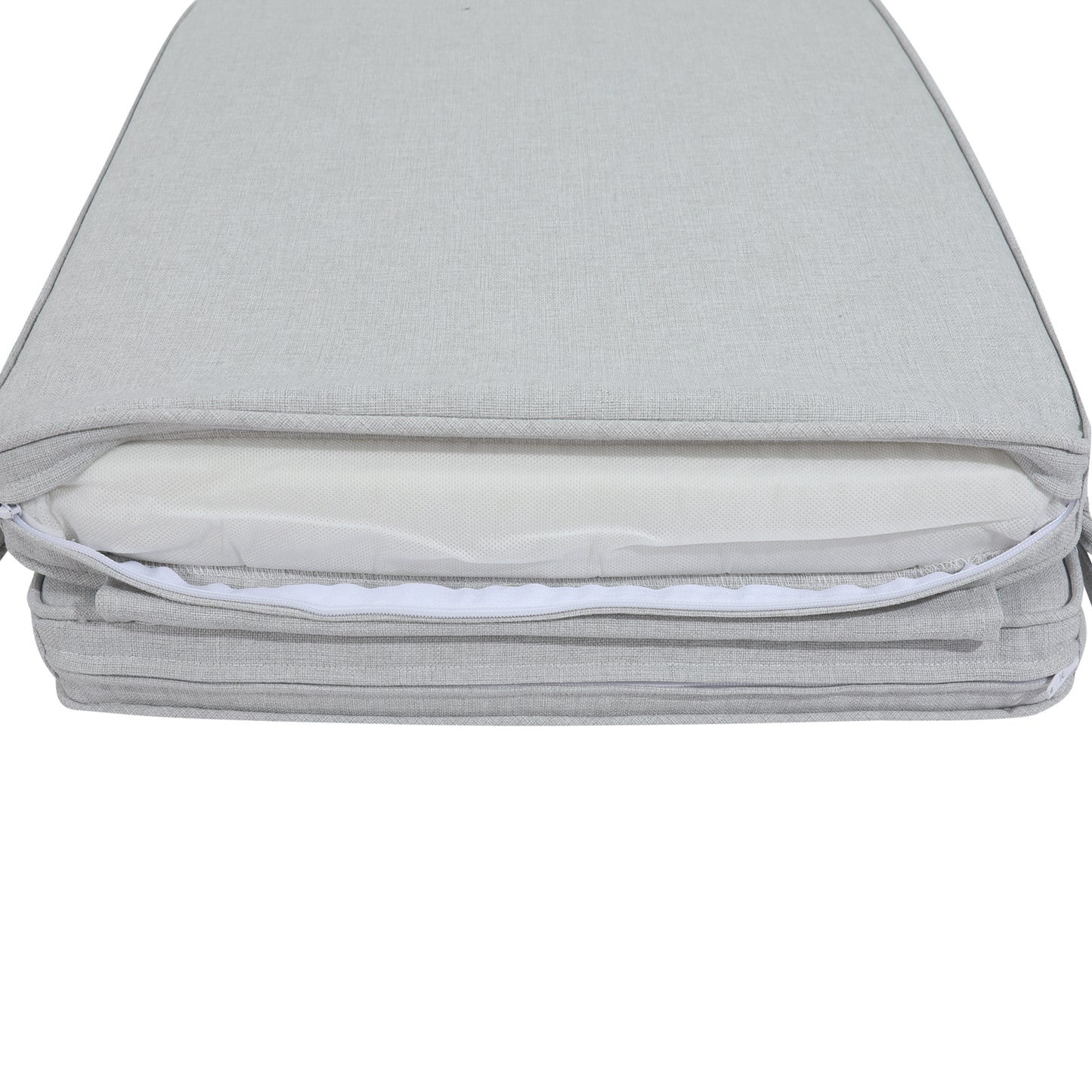 Cojín para tumbona Belo 50x190x5 cm color gris claro