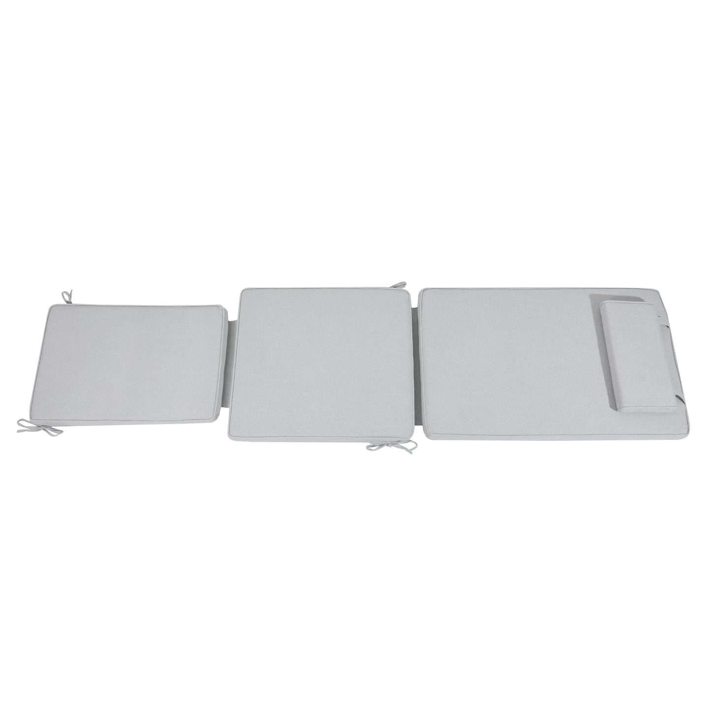 Cojín para tumbona Belo 50x190x5 cm color gris claro