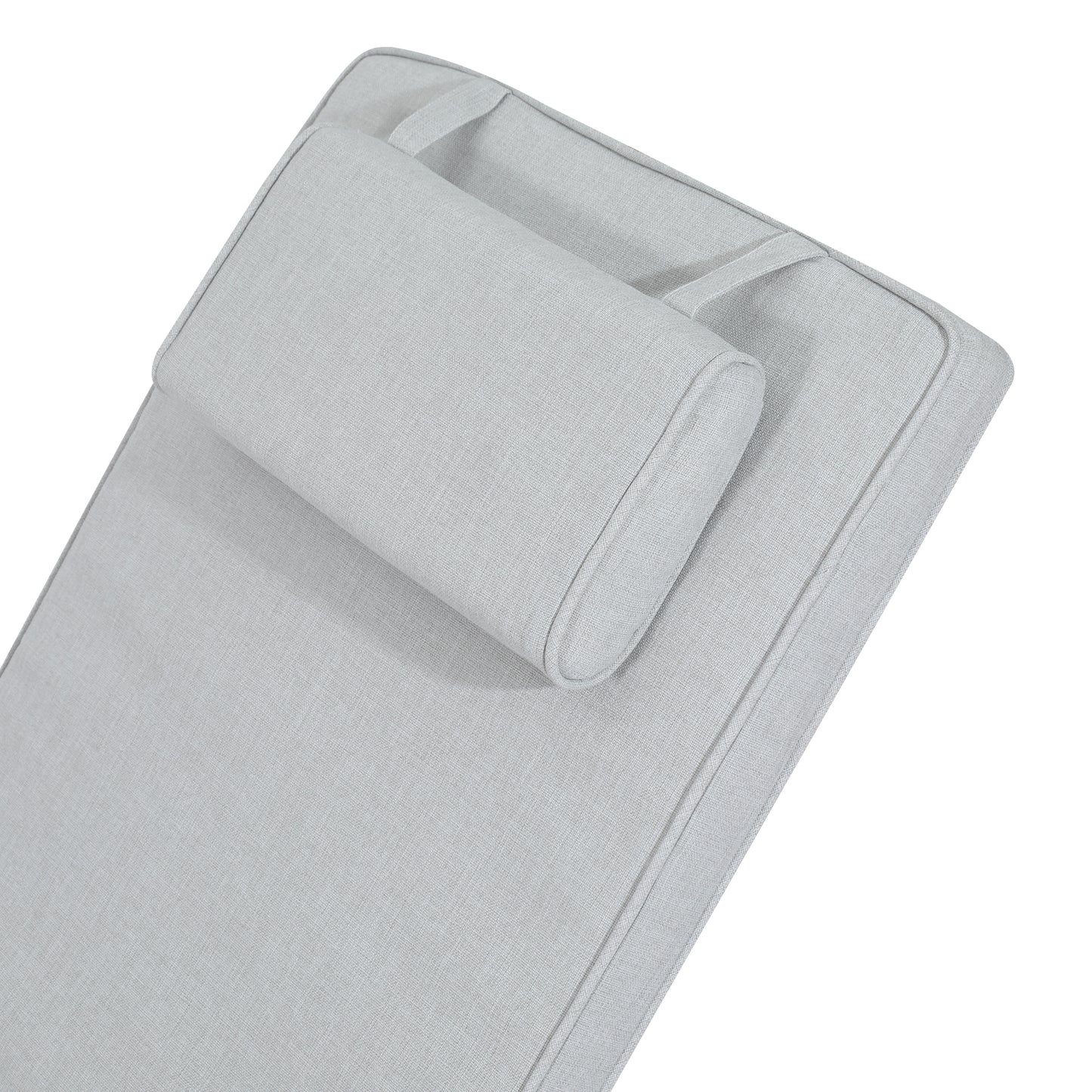 Cojín para tumbona Belo 50x190x5 cm color gris claro
