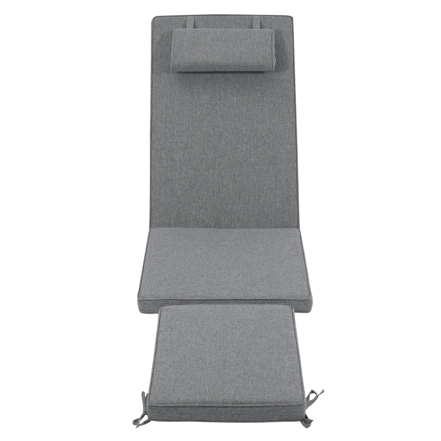 Cojín para tumbona Belo 50x190x5 cm color gris oscuro.