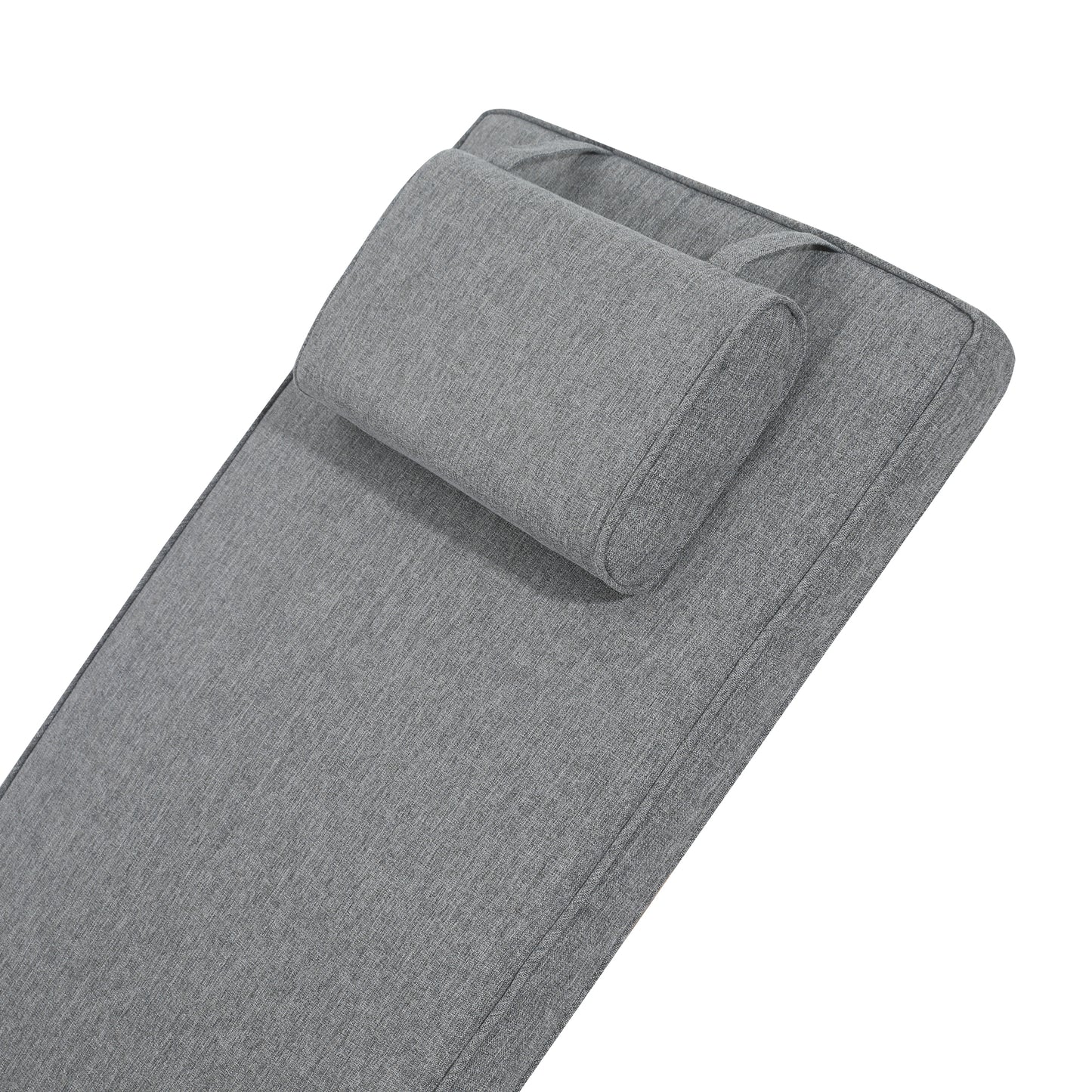 Cojín para tumbona Belo 50x190x5 cm color gris oscuro.