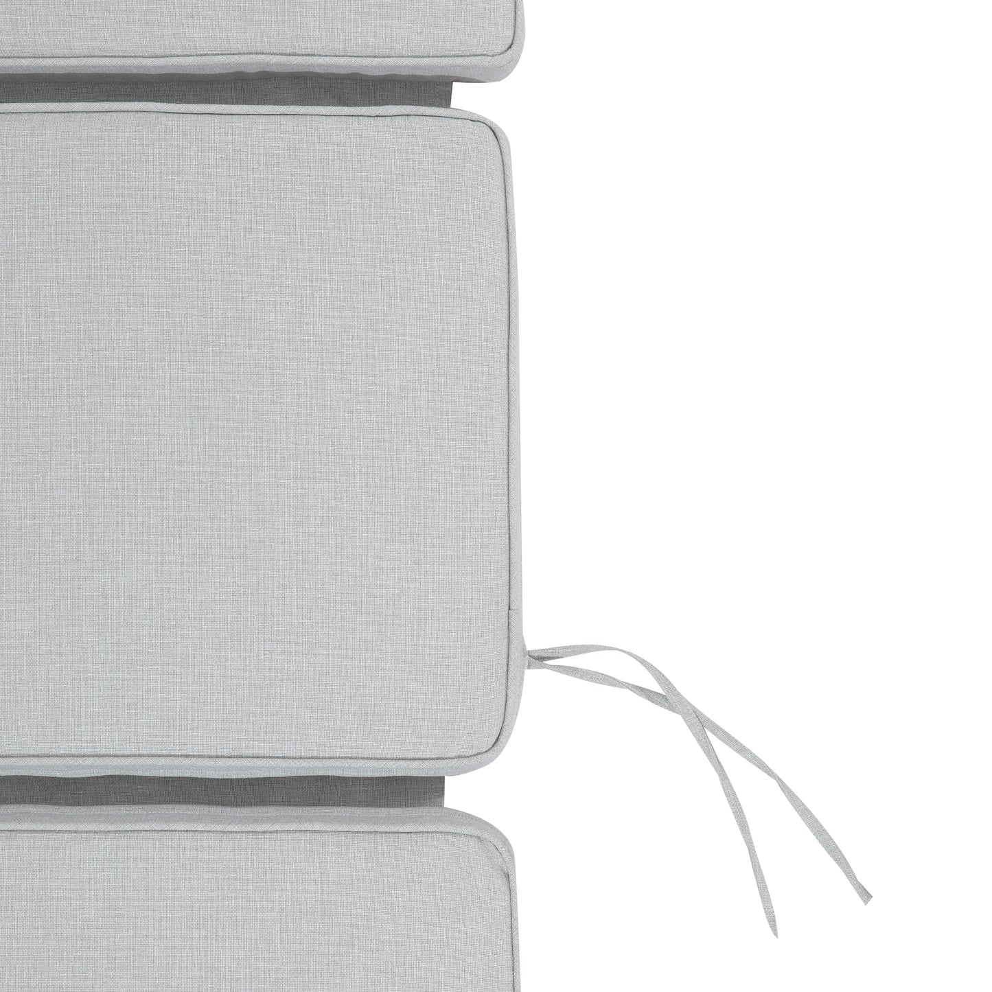 Cojín para tumbona Mita 50x192x5 cm color gris claro