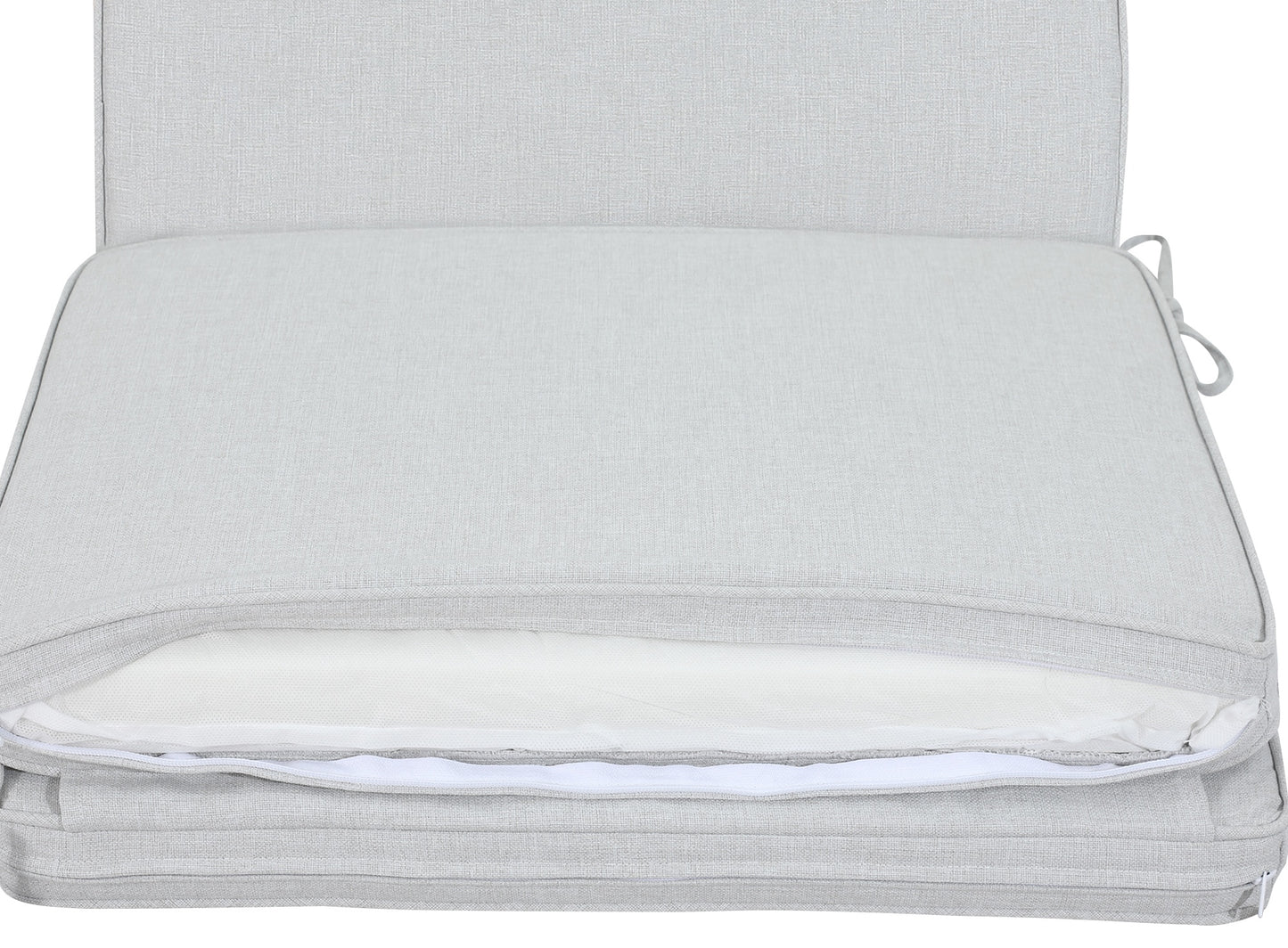 Cojín para tumbona Mita 50x192x5 cm color gris claro