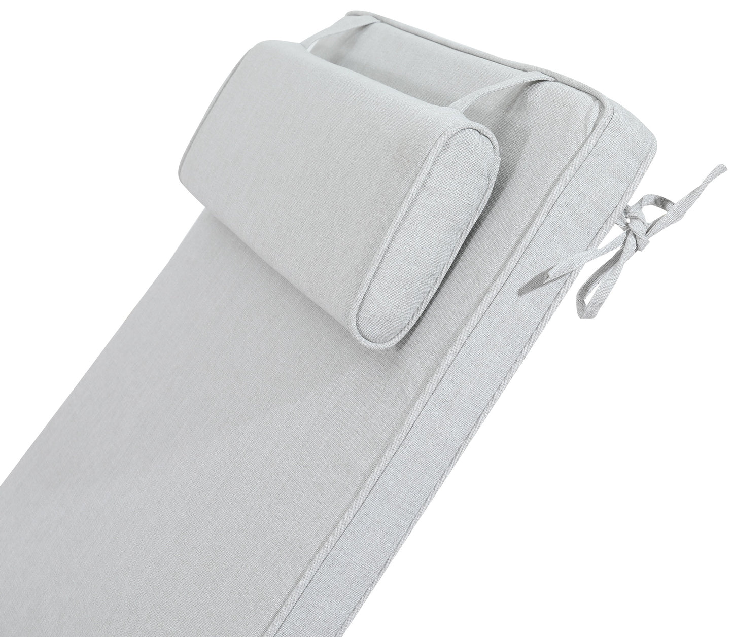 Cojín para tumbona Mita 50x192x5 cm color gris claro