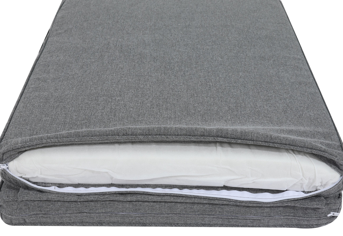 Cojín para tumbona Mita 50x192x5 cm color gris oscuro.