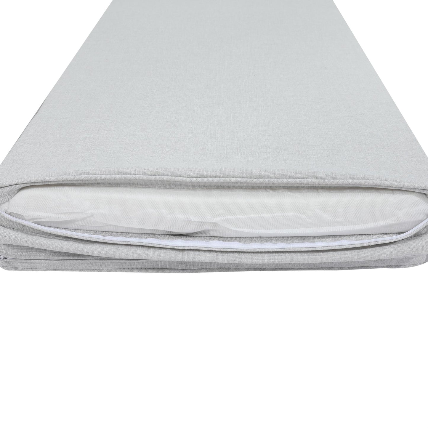Cojín para tumbona Roxas 59x196x5 cm color  gris claro