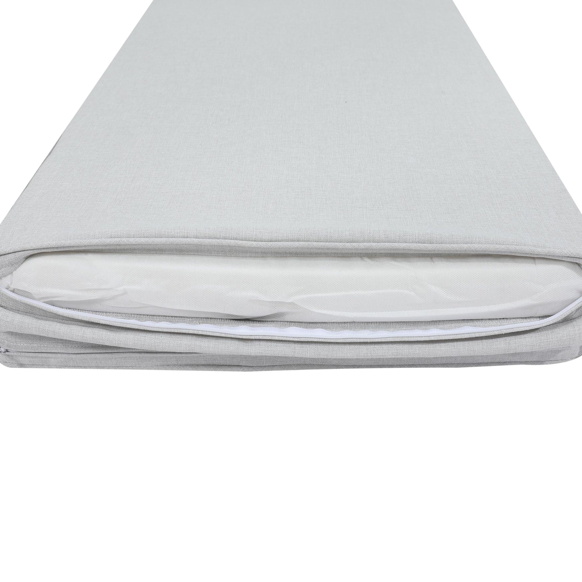 Cojín para tumbona Roxas 59x196x5 cm color  gris claro